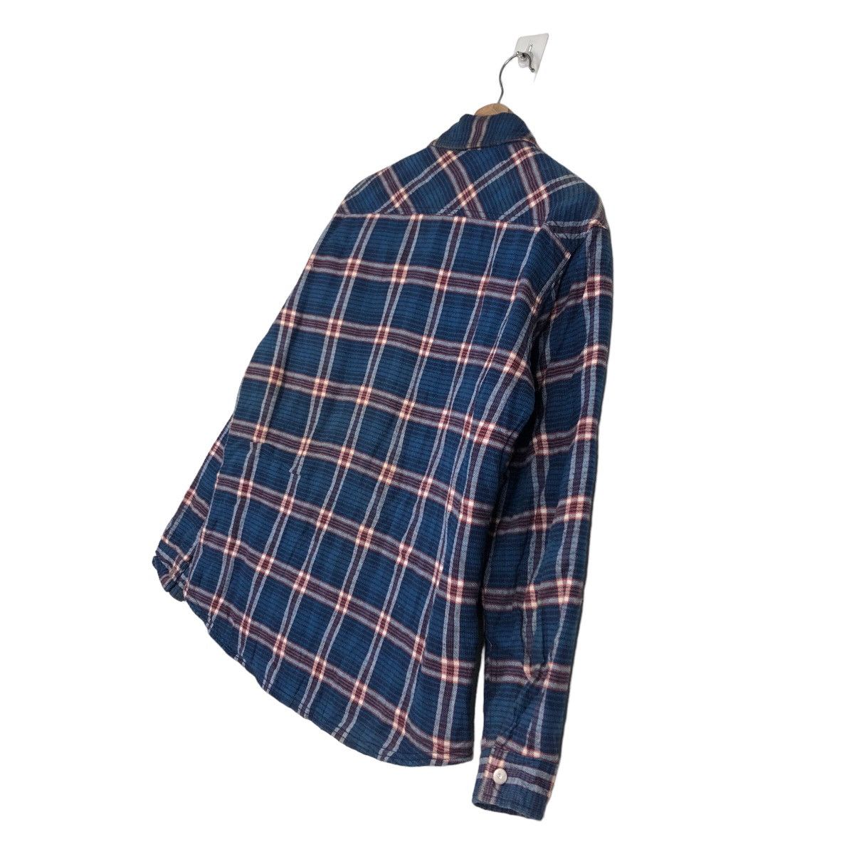 Japanese Brand 🔥Vintage Converse All Star Shirt Jacket Chore Tartan Design Size US L / EU 52-54 / 3 - 10 Thumbnail