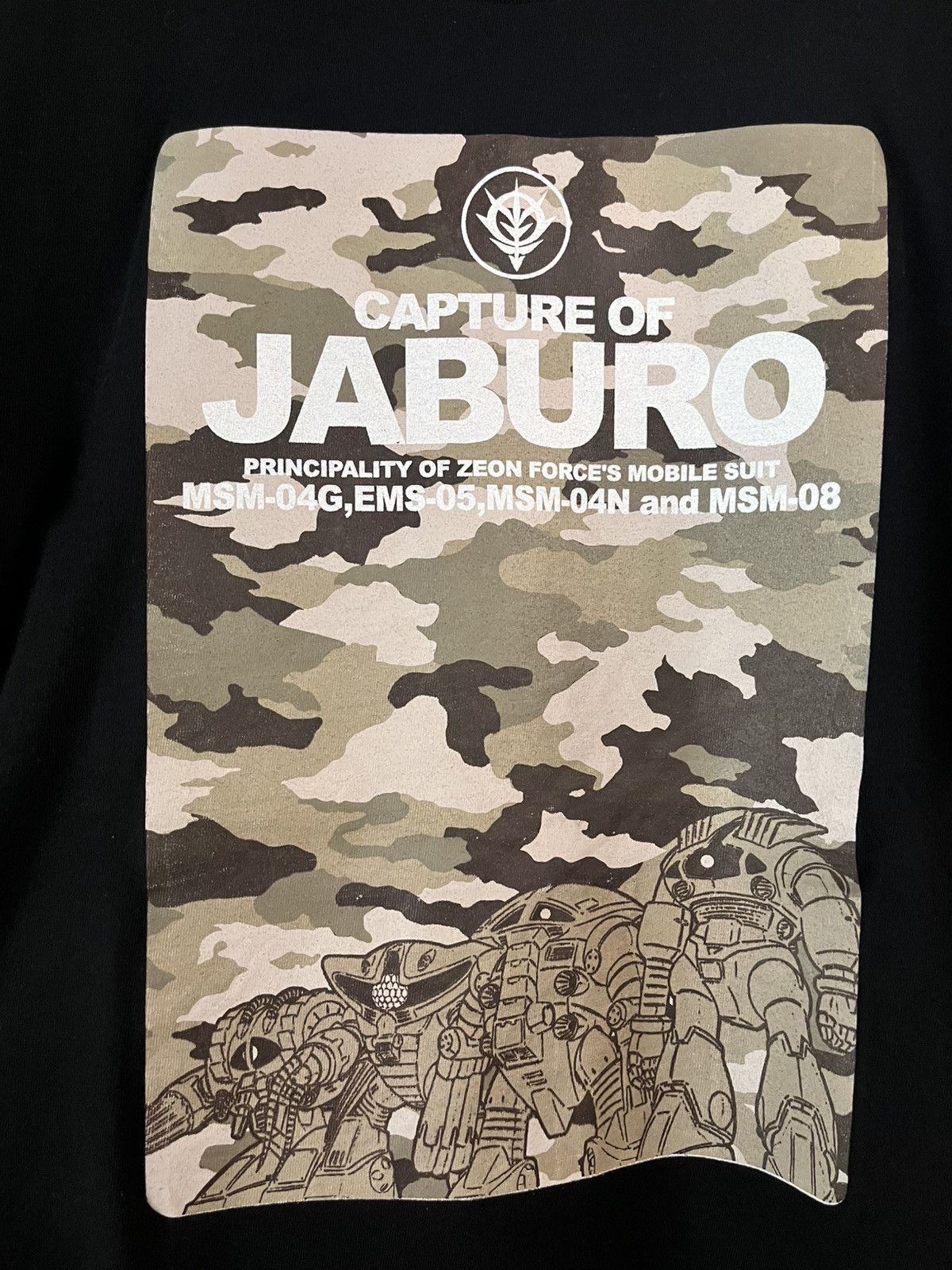 Anime Gundam Zeon Capture Of Jaburo Anime Vintage T-Shirt Size US L / EU 52-54 / 3 - 9 Thumbnail