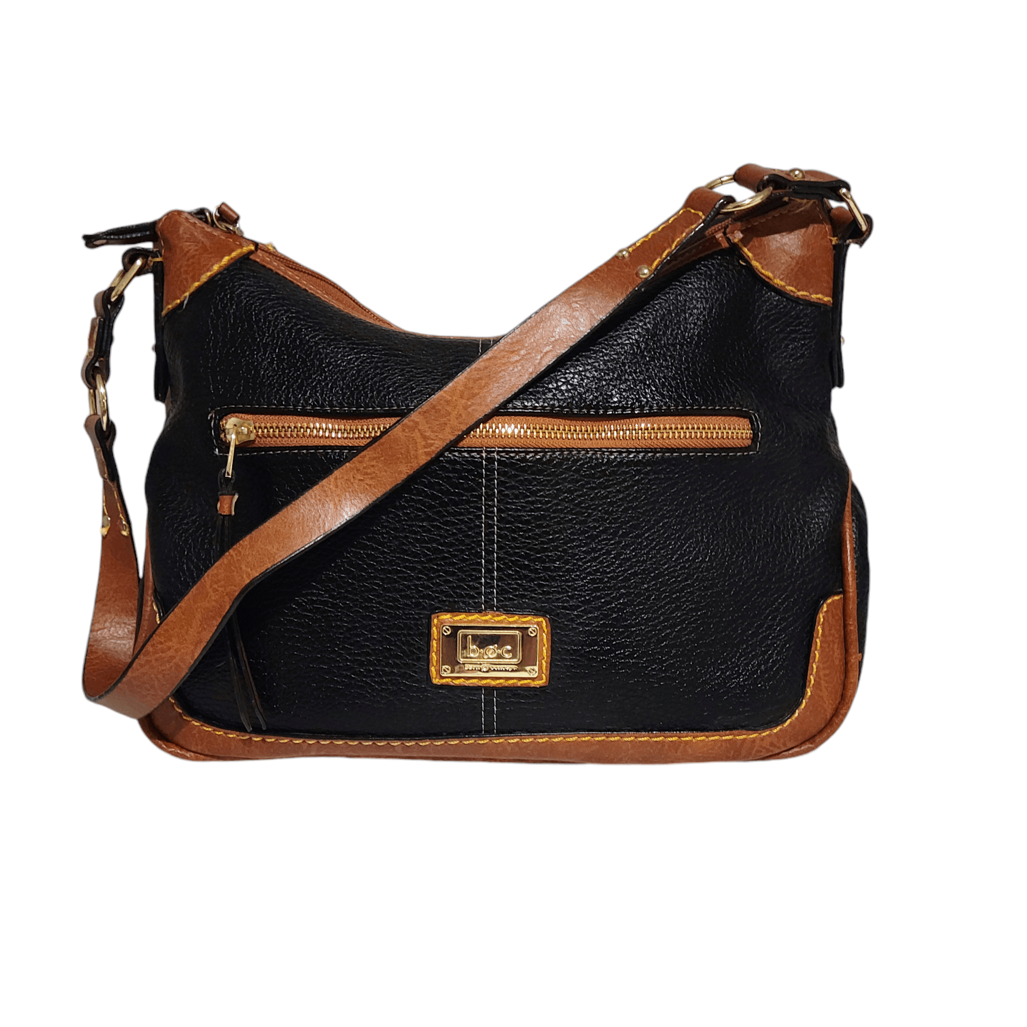 Boc B.O.C. Oakfield Hobo Black & Tan Faux Leather Shoulder Bag Size ONE SIZE - 16 Thumbnail