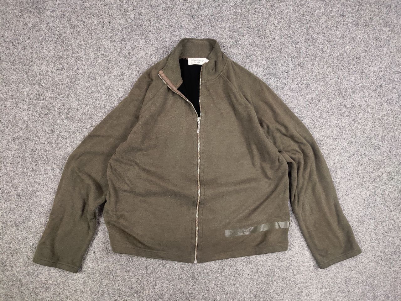 Yves Saint Laurent Vintage 90's Yves Saint Laurent YSL Logo Full Zip Pullover Size US L / EU 52-54 / 3 - 12 Thumbnail