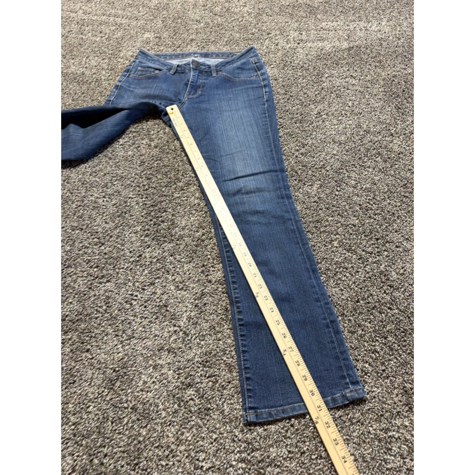 AG Jeans Jag Jeans Women Jeans 6P Blue Denim Bootcut Low Rise Flex Stretch 28X31 Petite 28 In 6P Womens Jeans Size 28" / US 6 / IT 42 - 7 Thumbnail