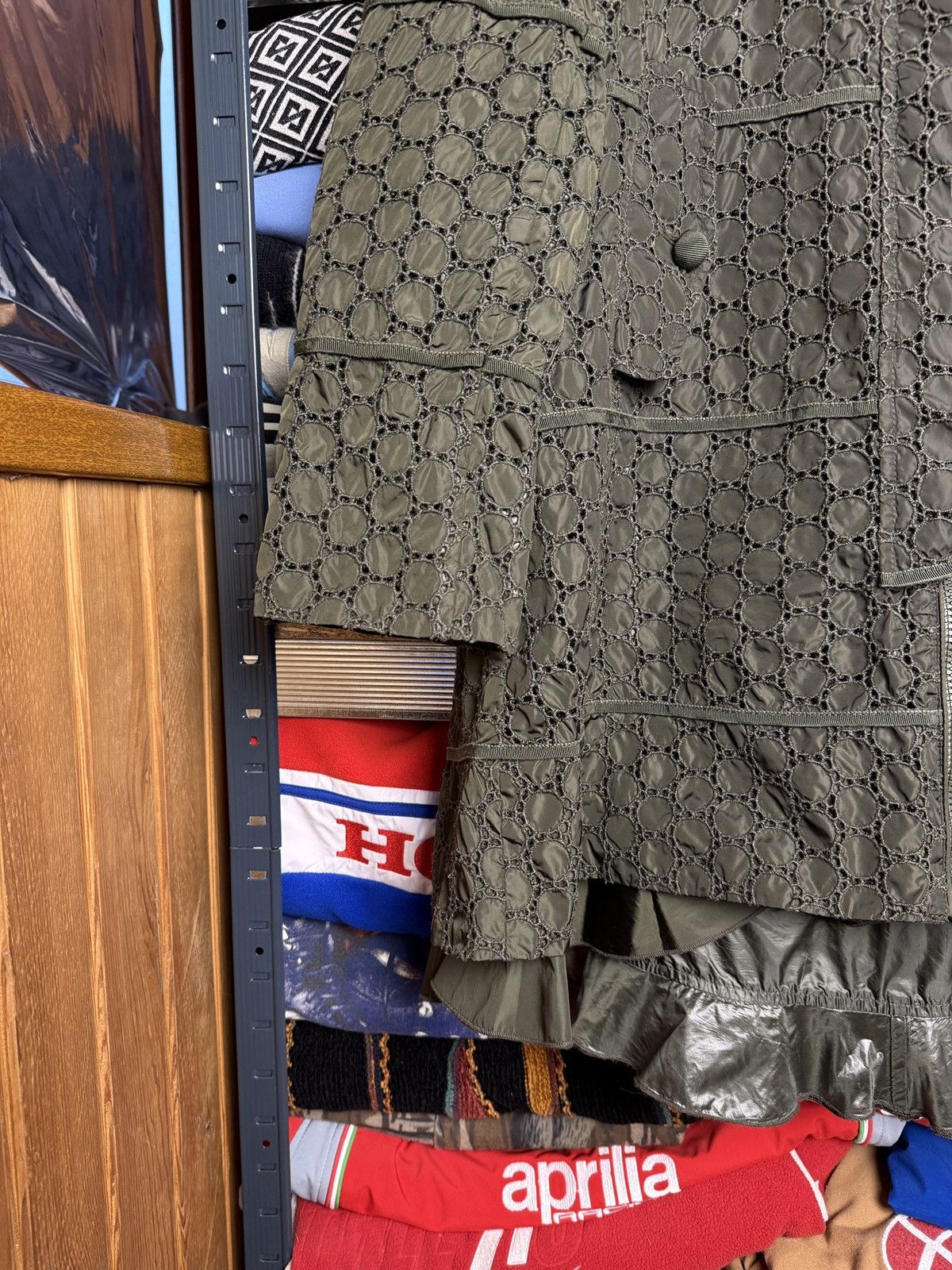 Moncler Moncler Ladies Trench Coat Crazy Pattern Size L / US 10 / IT 46 - 4 Thumbnail