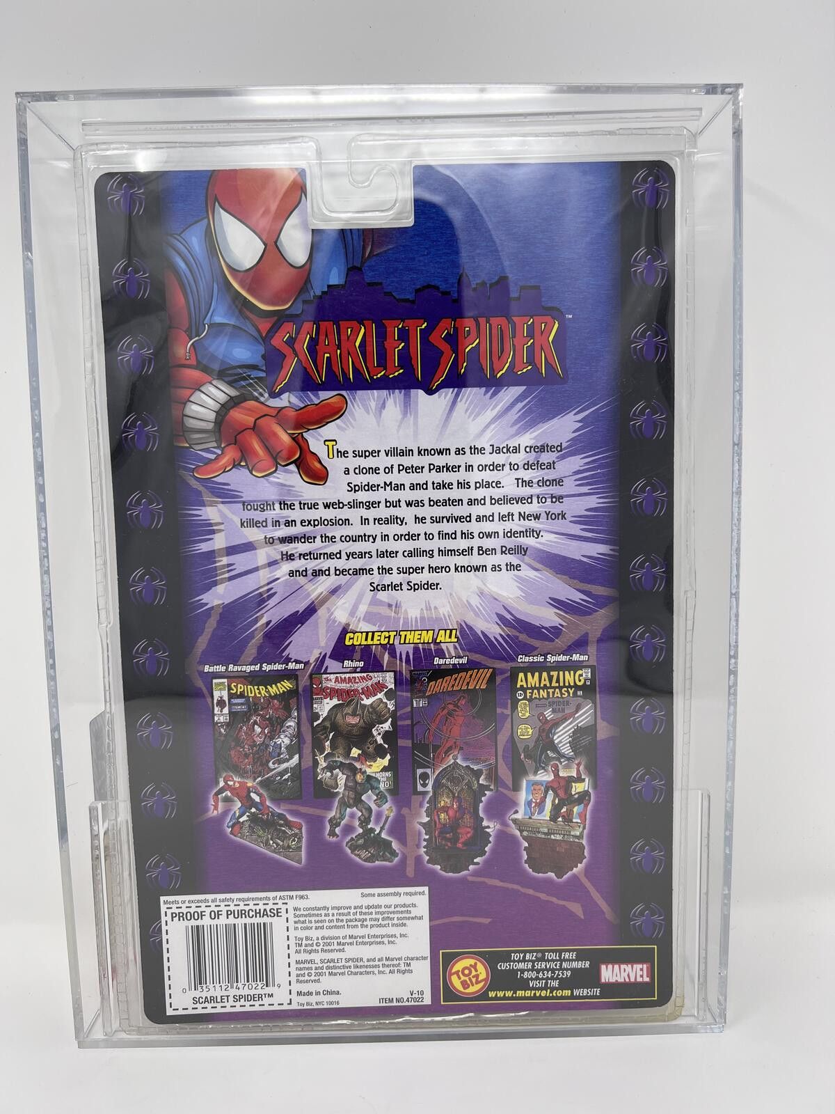 Other Scarlet Spider-Man AFA 85 KB Exclusive ToyBiz Marvel Legends Size ONE SIZE - 2 Thumbnail