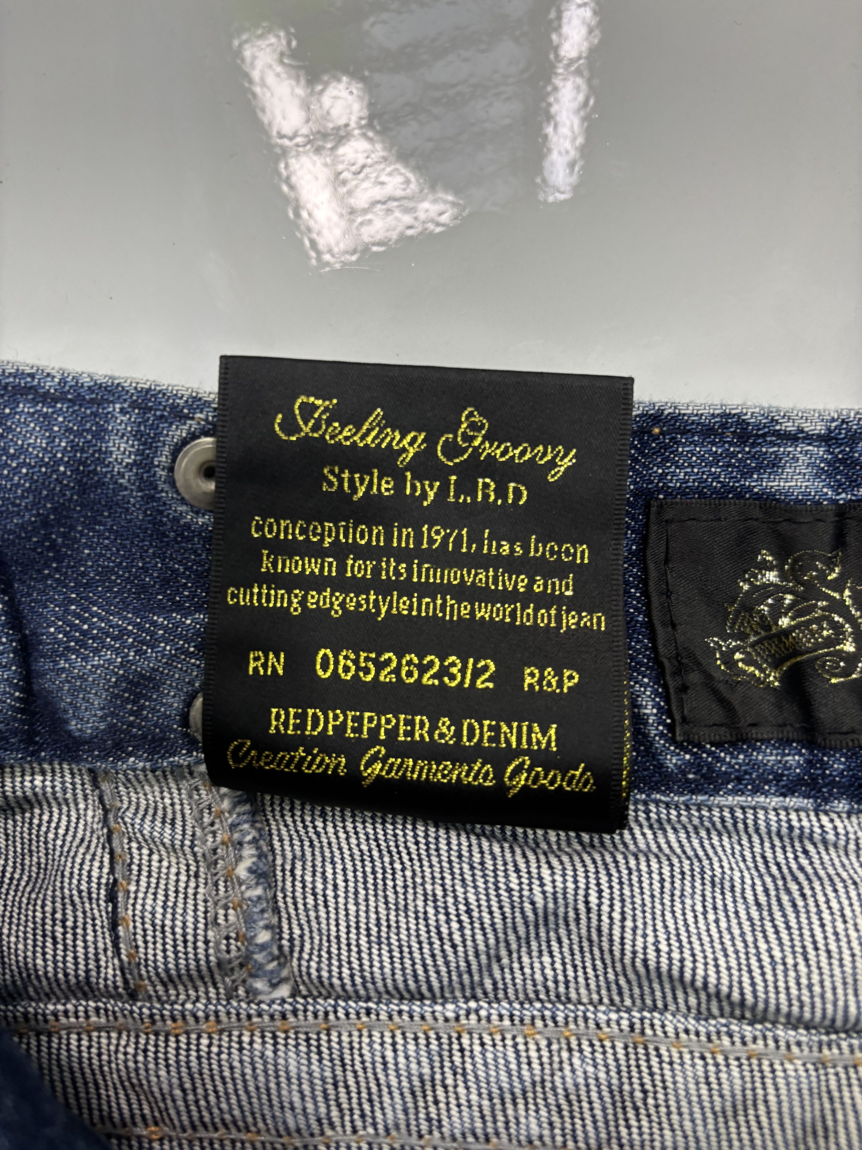 If Six Was Nine 🔥RED PEPPER FLARE JEANS DISTRESS PUNK DENIM JEANS Size US 30 / EU 46 - 12 Thumbnail