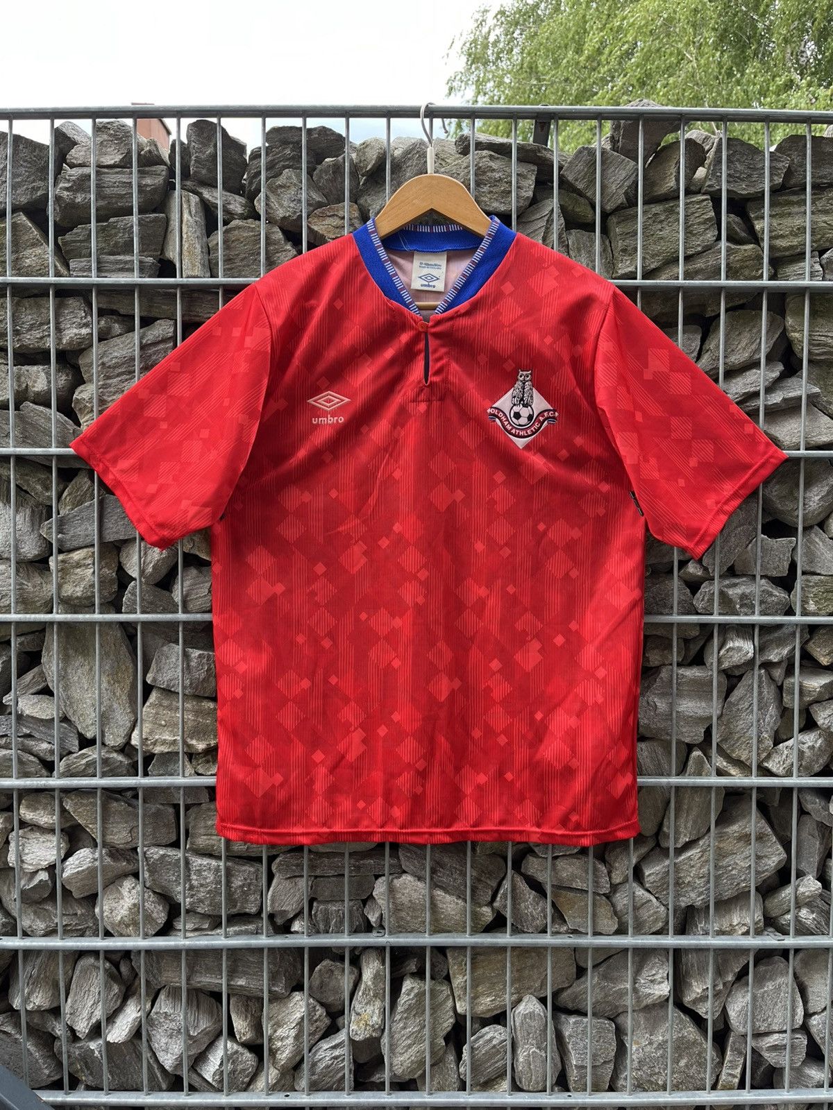 Vintage Rare Oldham Athletic Away 1989-1990 Umbro Shirt Jersey Size US L / EU 52-54 / 3 - 1 Thumbnail