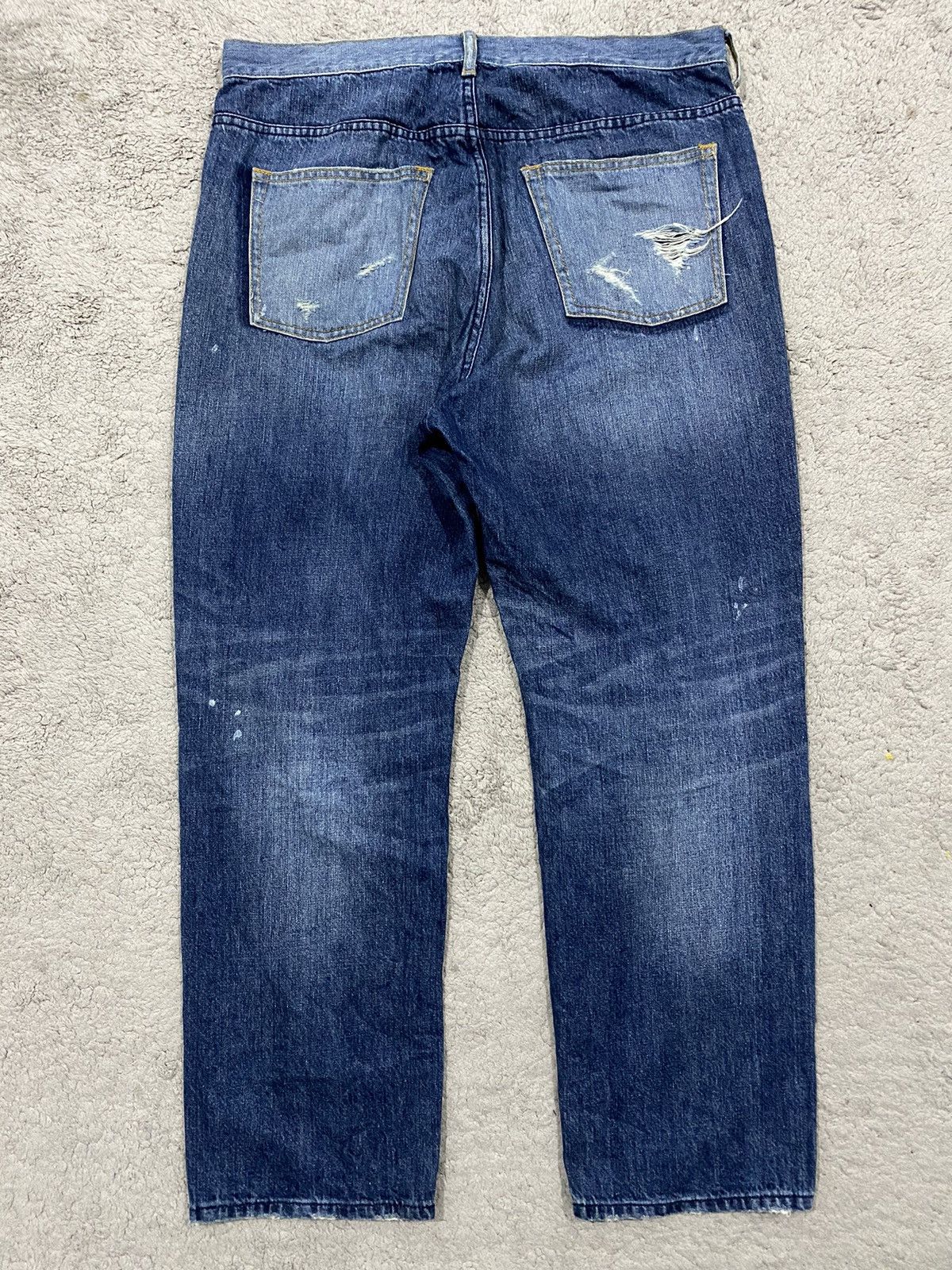 Kapital Global work Patchwork Distressed Style Size US 35 - 11 Thumbnail