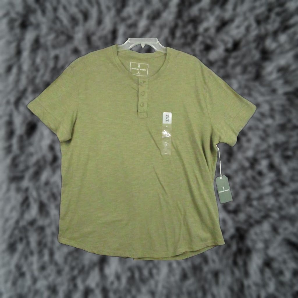 Vintage Mutual Weave Shirt XL Short Sleeve Eldorado Sage Three Button NEW Size US XL / EU 56 / 4 - 1 Thumbnail