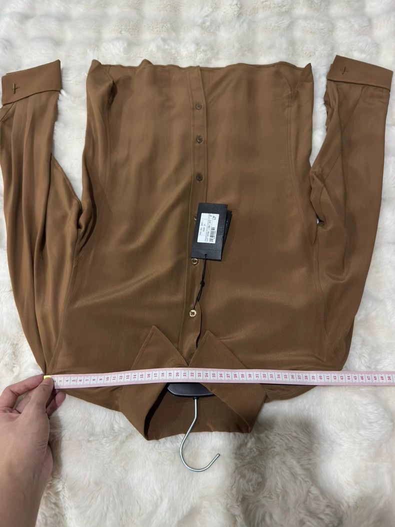 Saint Laurent Paris Saint Laurent Paris size 38 Caramel Shirt Size US M / EU 48-50 / 2 - 7 Thumbnail