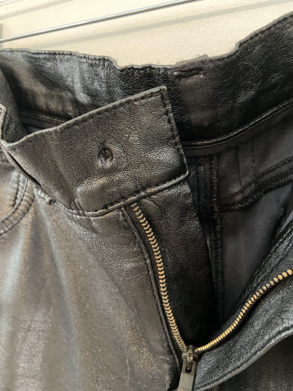 Saint Laurent Paris Saint Laurent polyurethane jeans Size US 29 - 4 Thumbnail