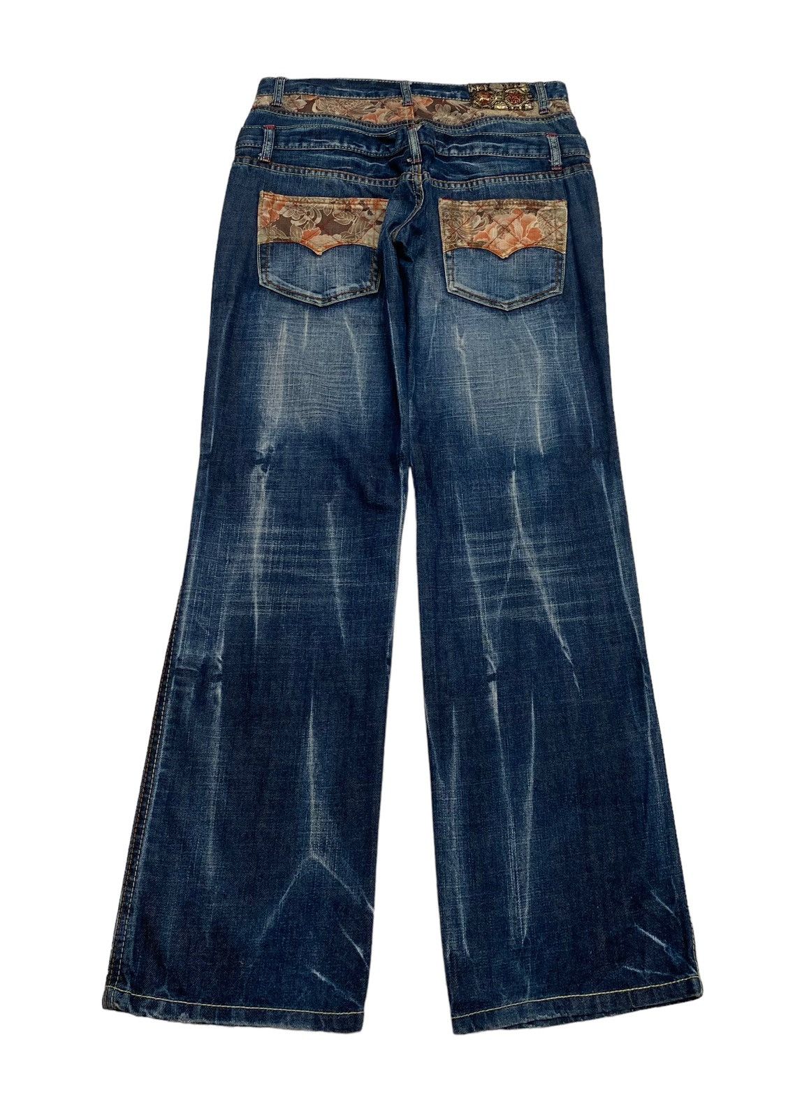 If Six Was Nine × Japanese Brand Vintage Japanese Brand Sukajan Double Waist Jeans 1990s Size US 32 / EU 48 - 2 Thumbnail