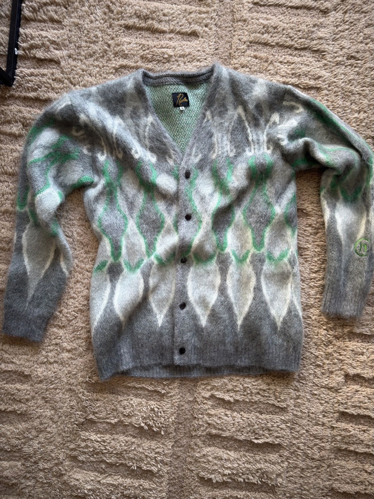 NEEDLES MOHAIR CARDIGAN M グレー Needles - Needles x Hidden NY Mohair Cardigan | HBX