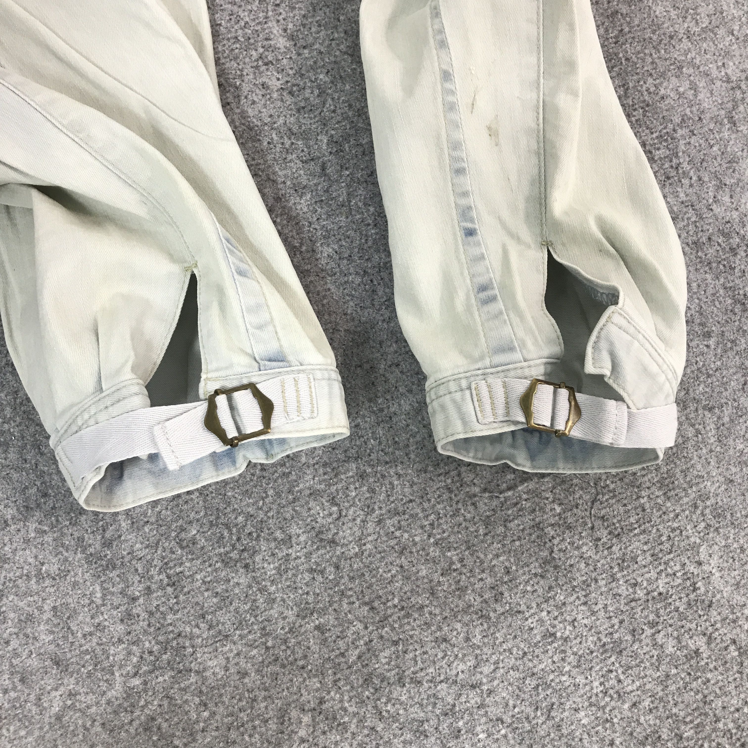 Japanese Brand purple & yellow Baggy light wash denim pants Size US 28 / EU 44 - 12 Thumbnail