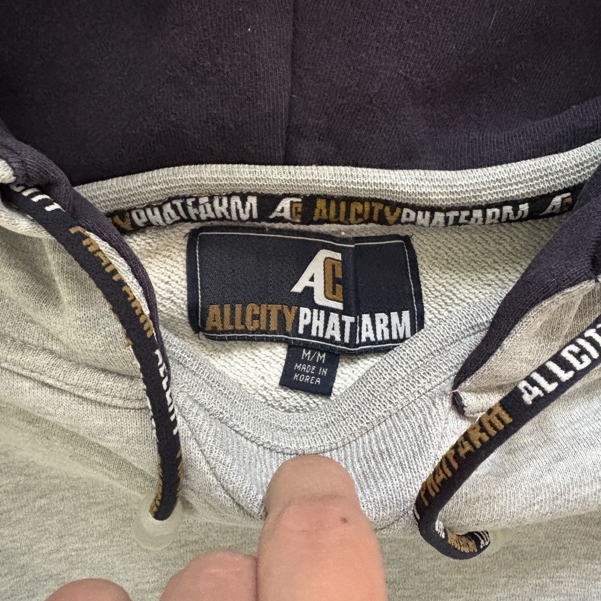 Phat Farm All City Phatfarm Gray Hoodie embroidered y2k Size US M / EU 48-50 / 2 - 5 Thumbnail