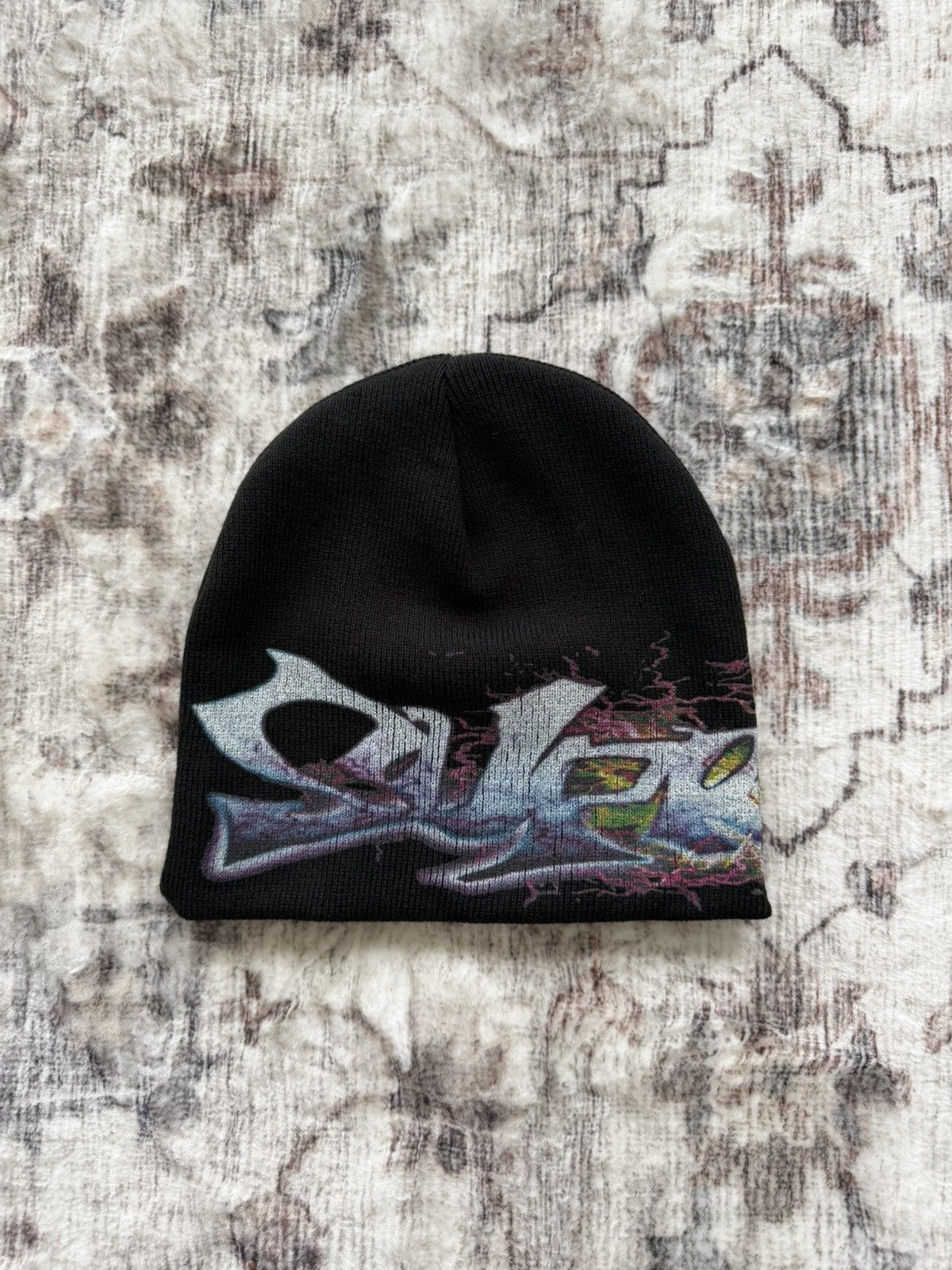 Supreme Supreme Art Dealer Tag Beanie Black | Grailed