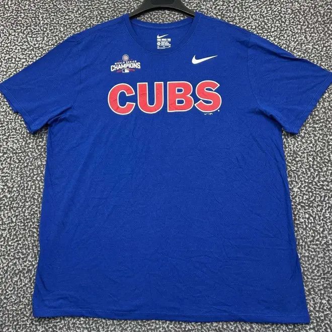 Nike Nike Shirt Men Chicago Cubs MLB Crew Neck Cotton 2XL Size US L / EU 52-54 / 3 - 1 Thumbnail