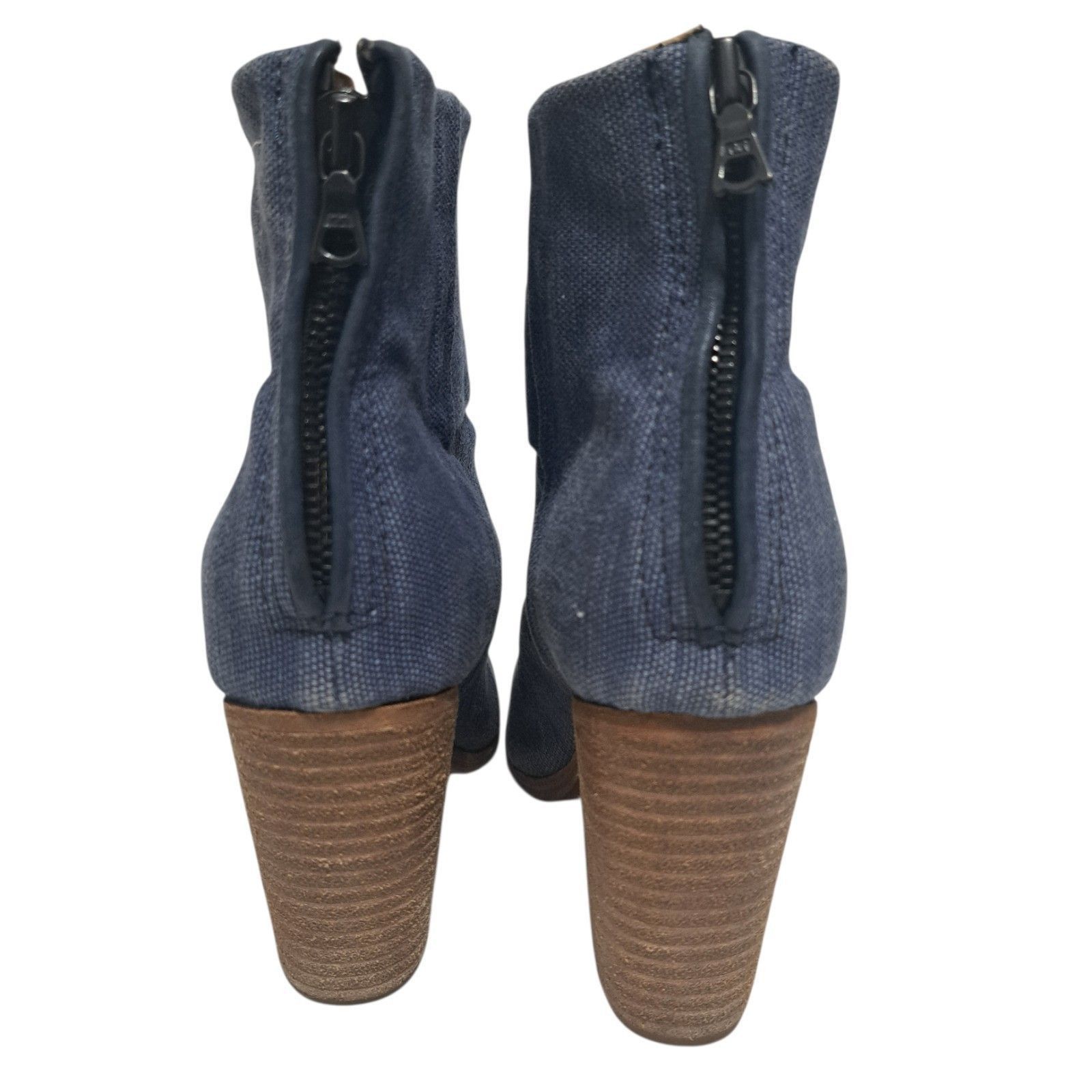 Rag & Bone Rag & Bone Newburry Canvas Stacked Heel Retro Chic Ankle Boo Size US 6 / IT 36 - 3 Thumbnail