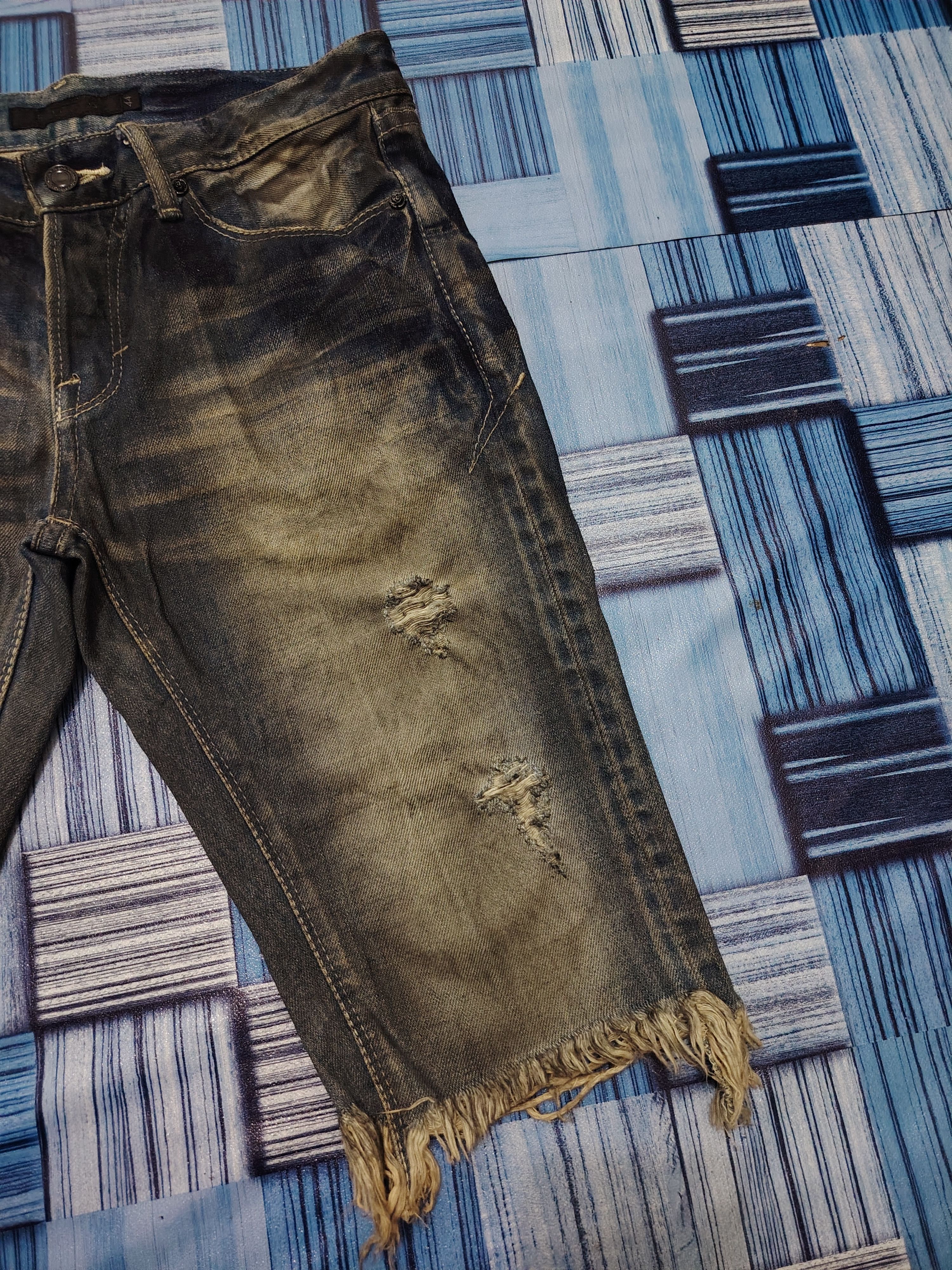 GOSTAR DE FUGA 💥Insane💥Rare💥Fuga Distressed Flared Jeans inspired I6W9 Size US 30 / EU 46 - 8 Thumbnail