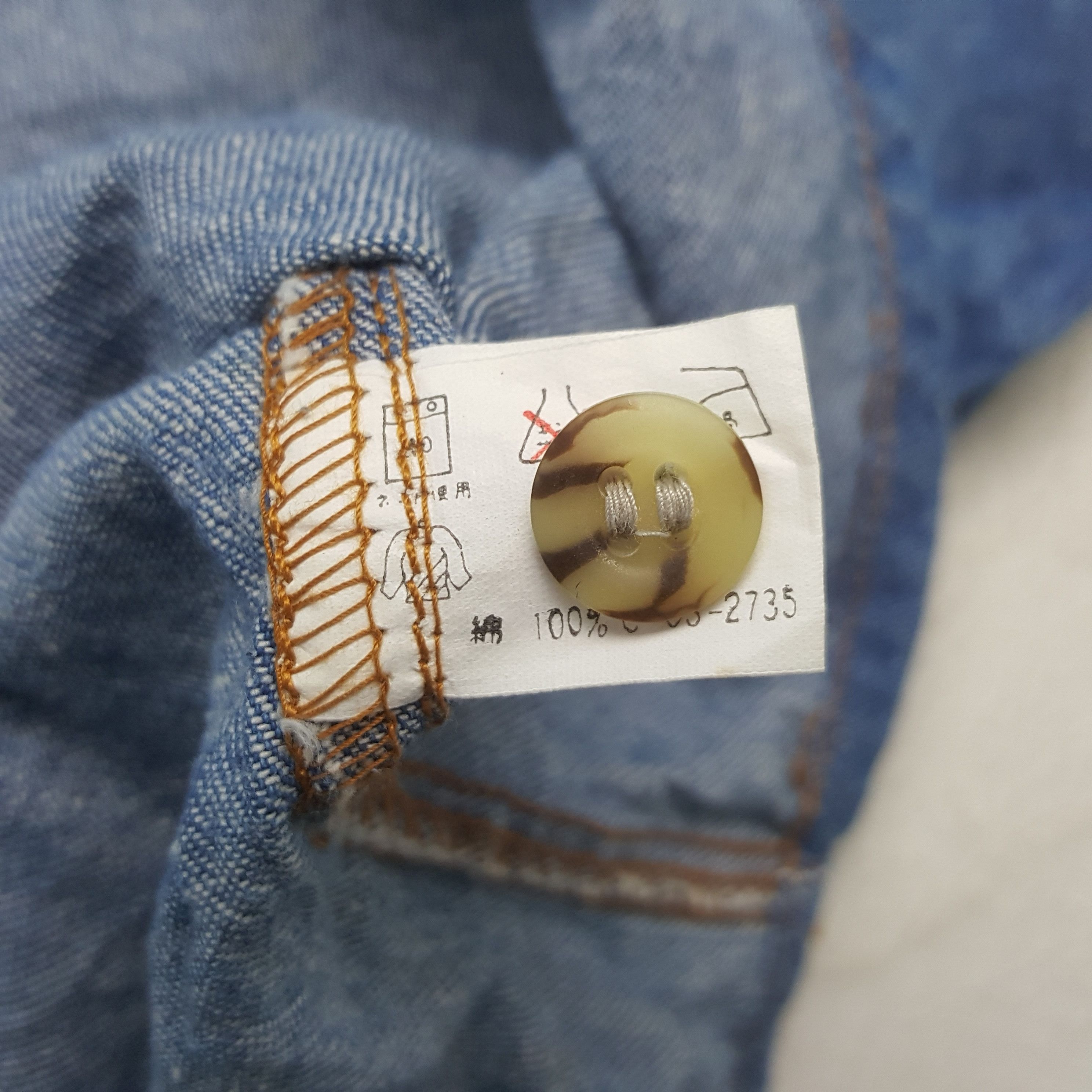 Designer Vintage Stone Island Garments Denim Shirt Button Up 31 Size US L / EU 52-54 / 3 - 8 Thumbnail
