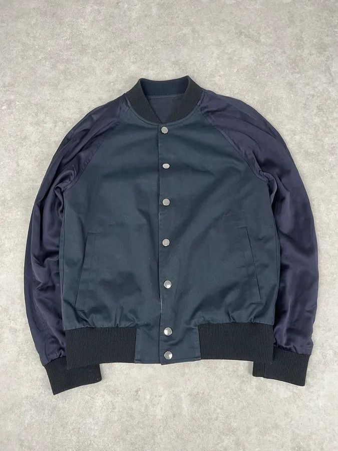 Dries Van Noten Dries Van Noten Beige & Navy Reversible Bomber Jacket Size US M / EU 48-50 / 2 - 10 Thumbnail