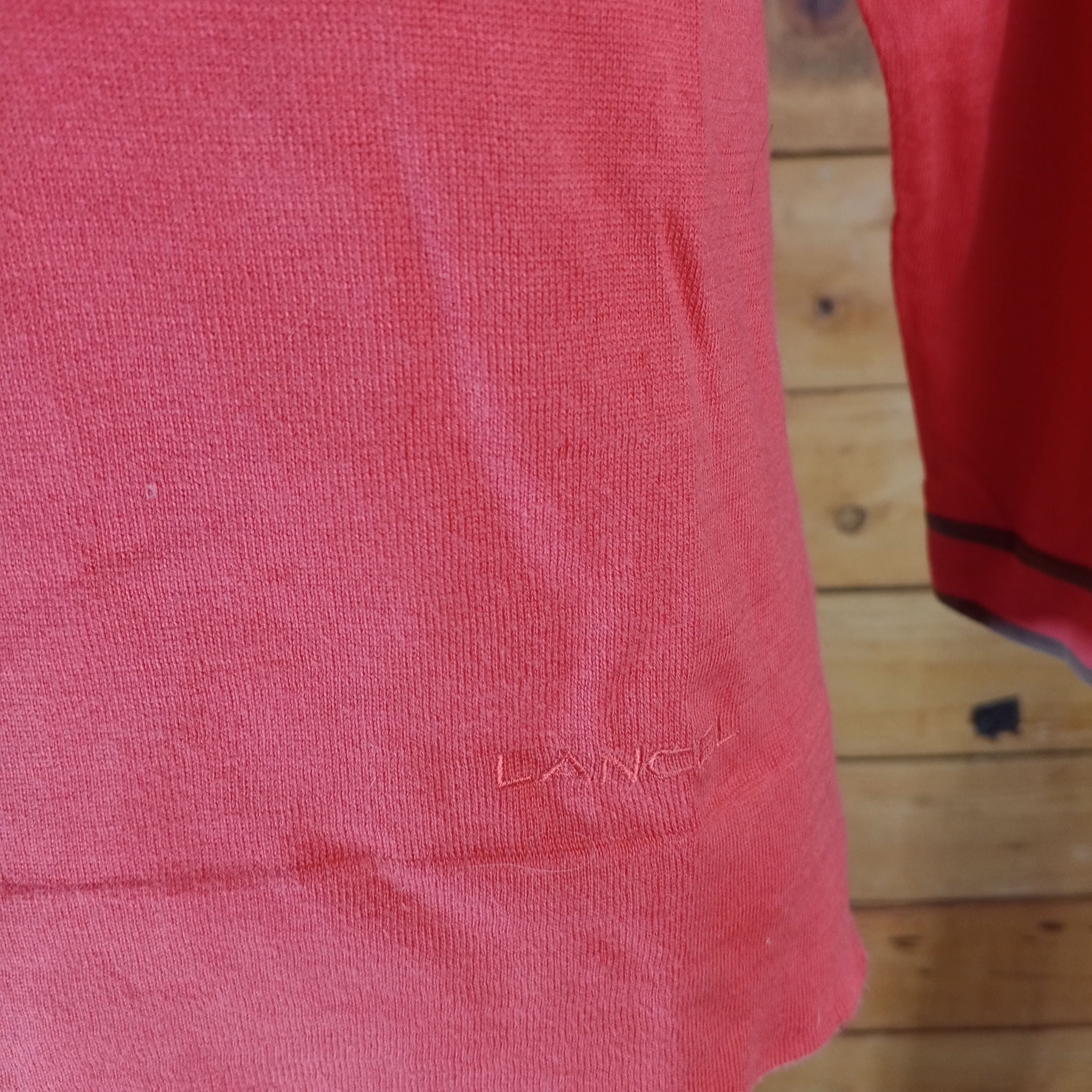 Lancel × Vintage Vintage Lancel Polo Shirt Long Sleeves Size M / US 6-8 / IT 42-44 - 2 Thumbnail