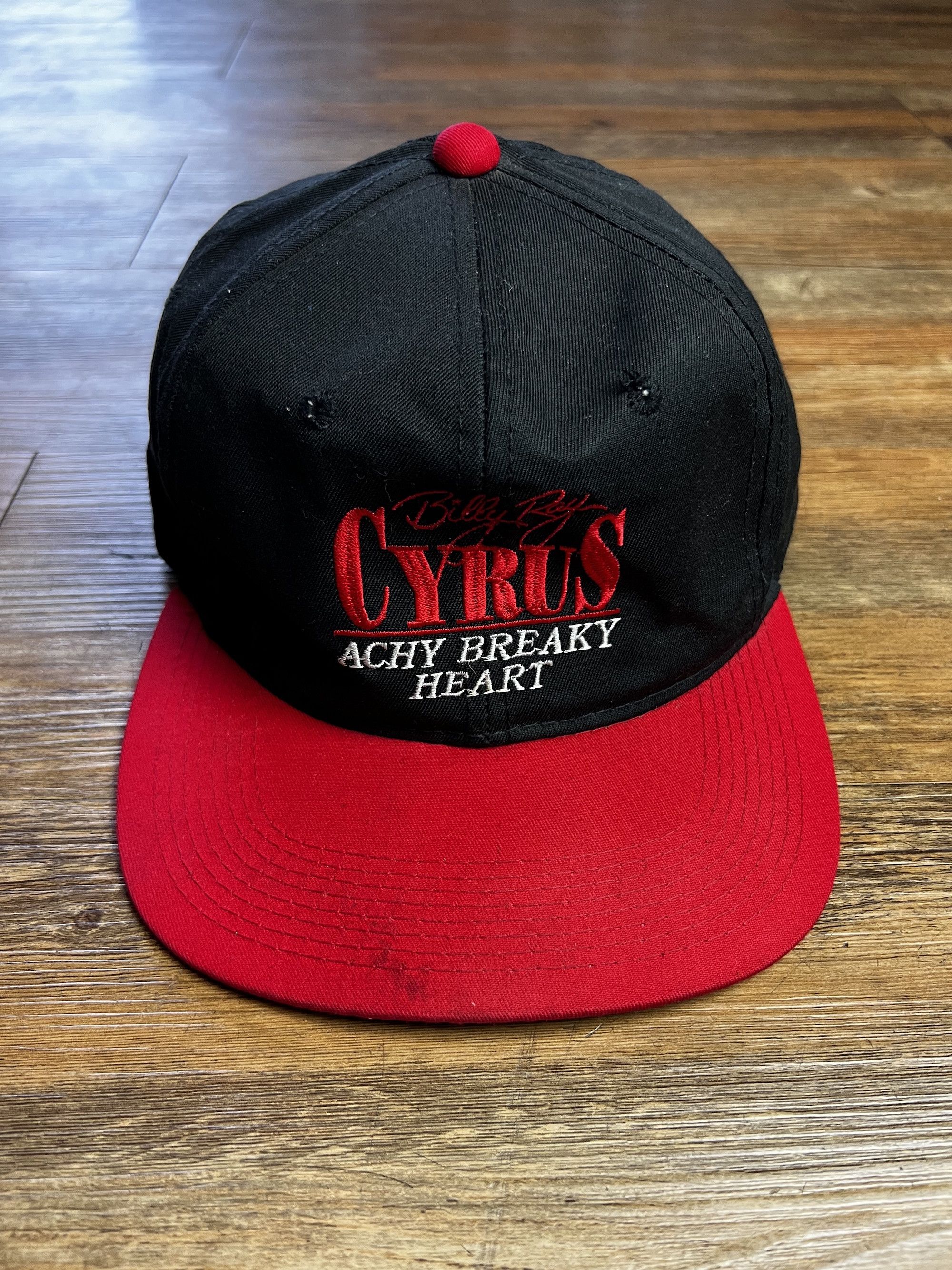 Vintage Vintage 1990's Billy Ray Cyrus Achy Breaky Heart Snapback Size ONE SIZE - 2 Thumbnail