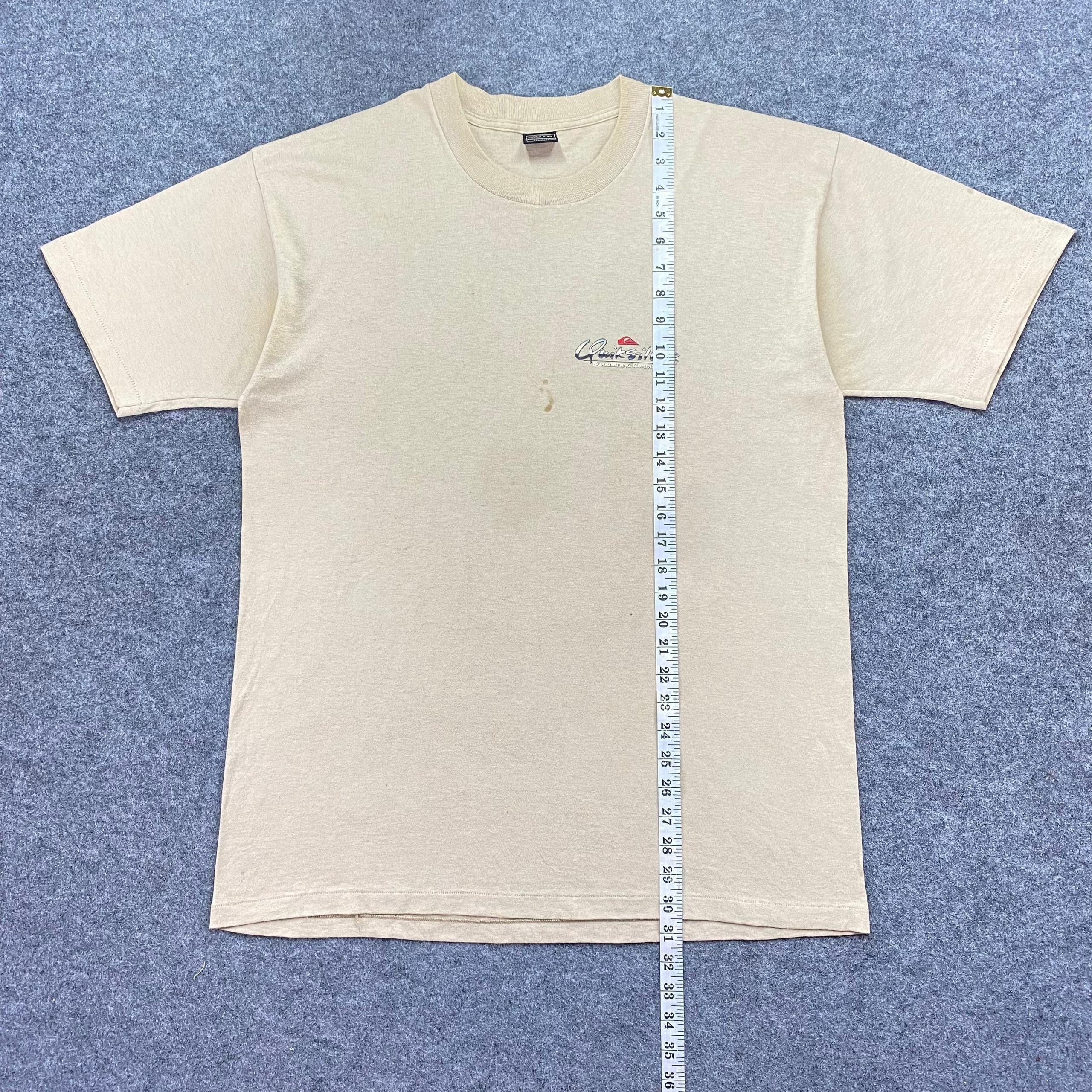 Vintage Vintage 90s Quicksilver Boardriding Company Tshirt Size US L / EU 52-54 / 3 - 4 Thumbnail
