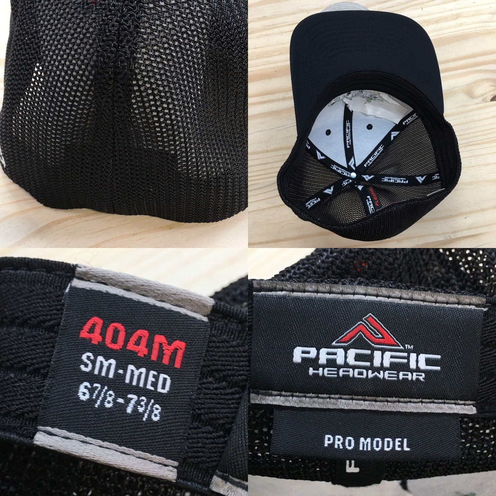Logo 7 Elden'S Pacific Headwear Baseball Cap Mens Black S-M Adjustable Embroidered Logo Size ONE SIZE - 8 Thumbnail