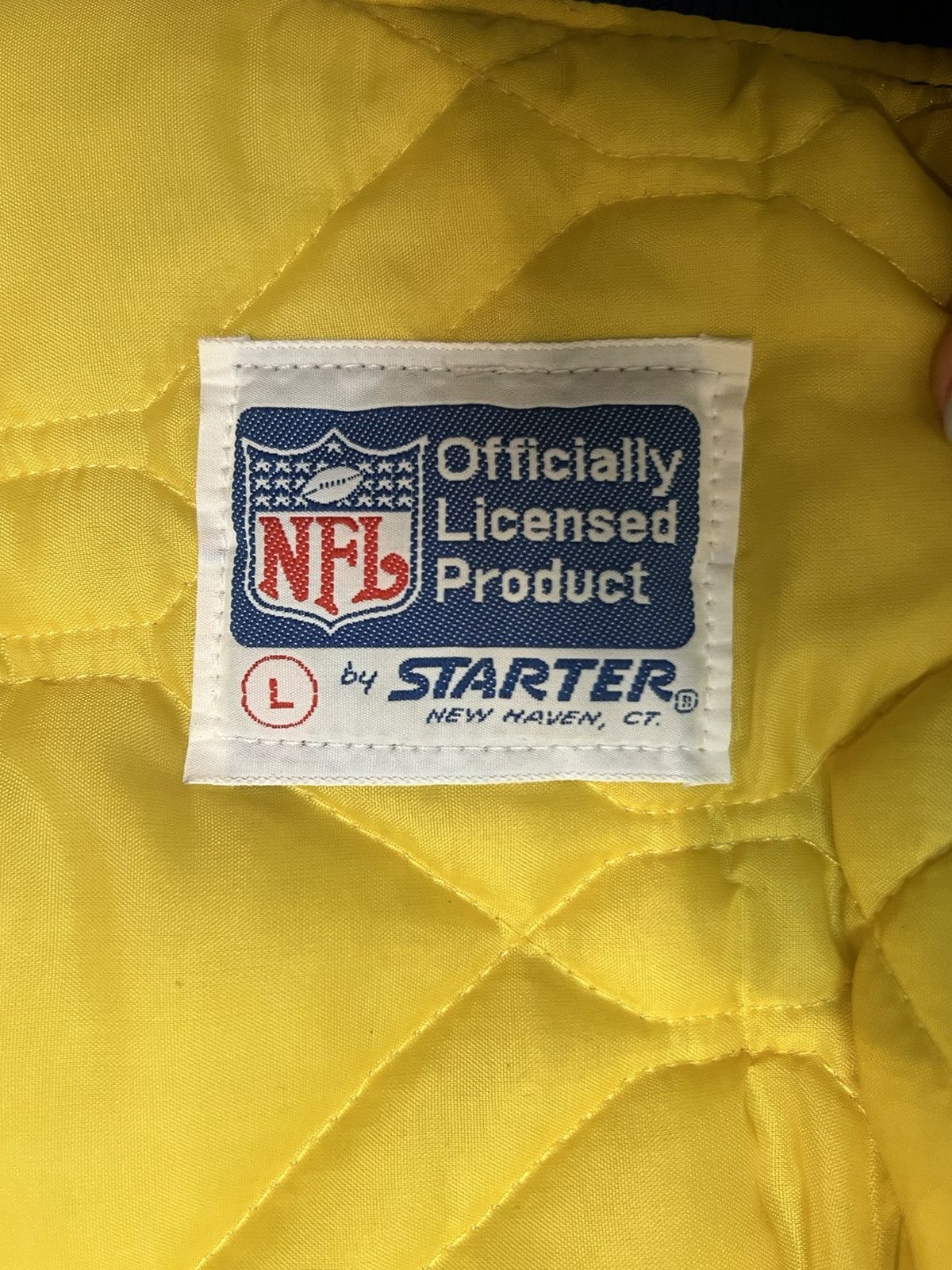 NFL × Starter Vintage Los Angeles Rams Bomber Jacket Size US L / EU 52-54 / 3 - 5 Thumbnail
