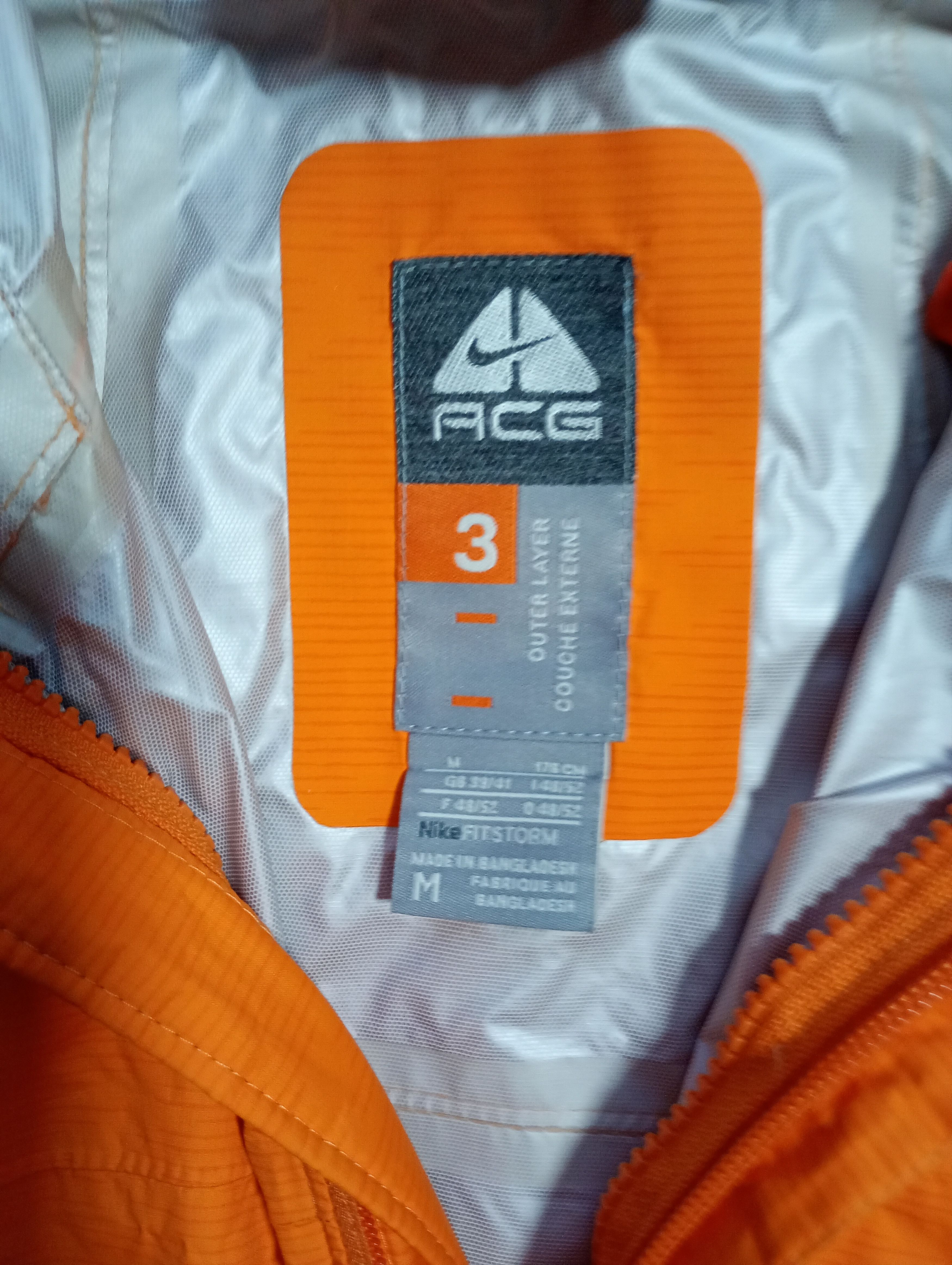 Nike ACG Nike ACG Orange Jacket Vintage Size US M / EU 48-50 / 2 - 14 Thumbnail