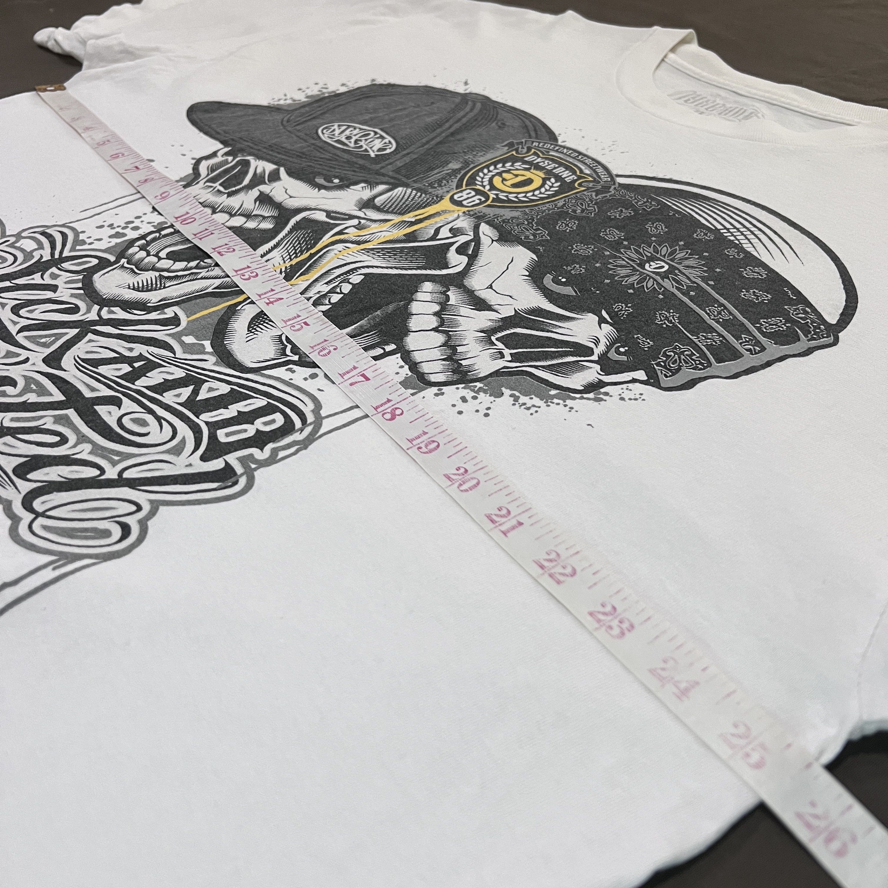 Rap Tees Dyseone skulls oversized hiphop Tee 2XL graphic streetwear Size US XXL / EU 58 / 5 - 9 Thumbnail