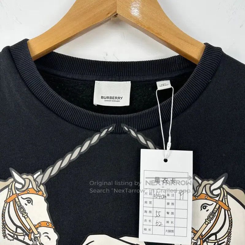 Burberry Burberry Black Cotton Graphic Sweatshirt. Size L / US 10 / IT 46 - 3 Thumbnail