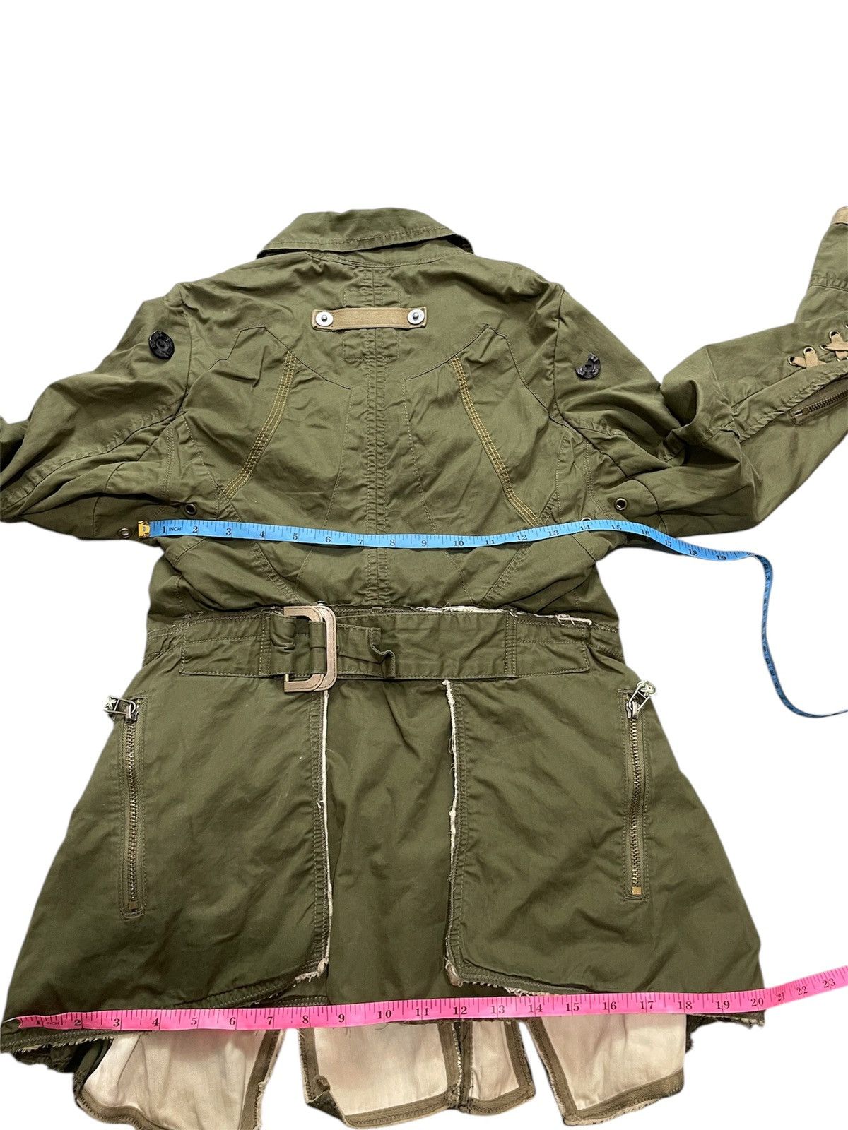 Marithe + Francois Girbaud VINTAGE MARITHE FRANCOIS GIRBAUD RAW CUT MILITARY JACKET Size US S / EU 44-46 / 1 - 12 Thumbnail