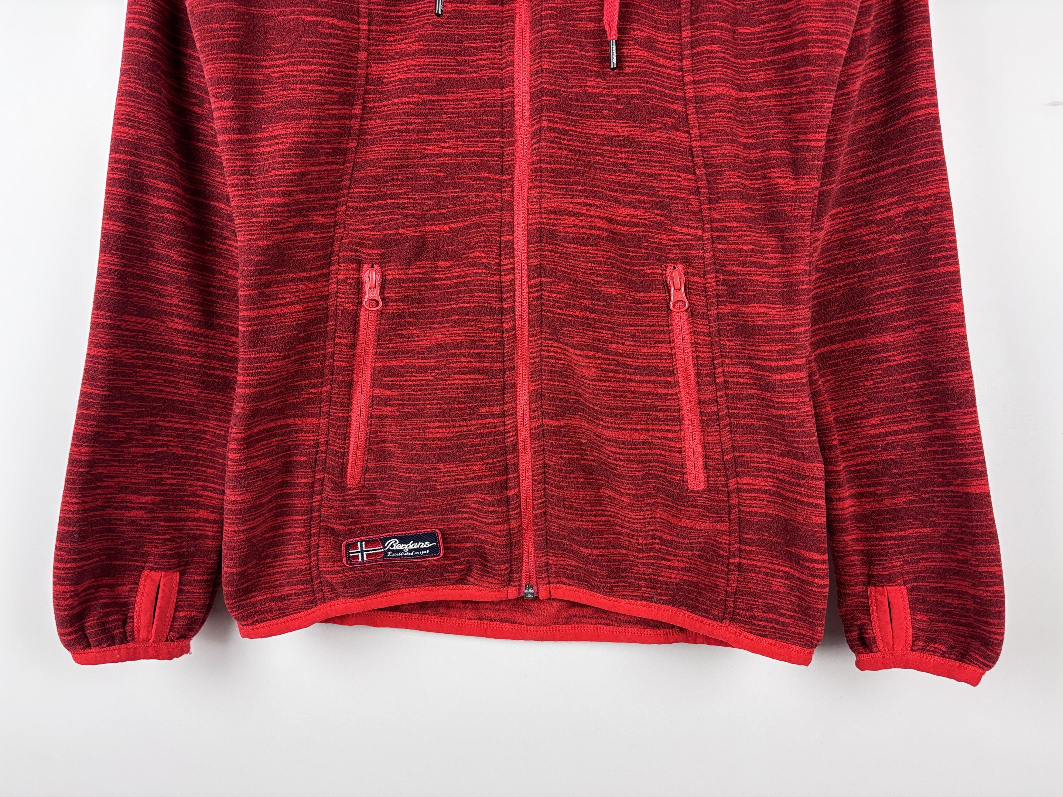 Bergans of Norway Womens Bergans of Norway Hareid Fleece Jacket Red Size S Size S / US 4 / IT 40 - 3 Thumbnail