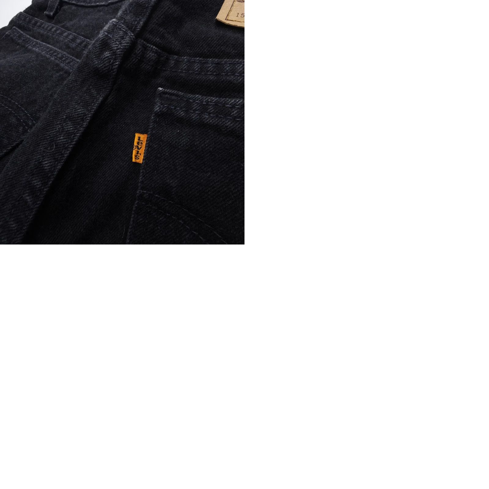 Levi's VINTAGE Levi's Jeans Womens 12 Long Black 90s USA 921 Tapered Orange Tab 5-Pocket Denim Size 34" / US 12 / IT 48 - 9 Thumbnail