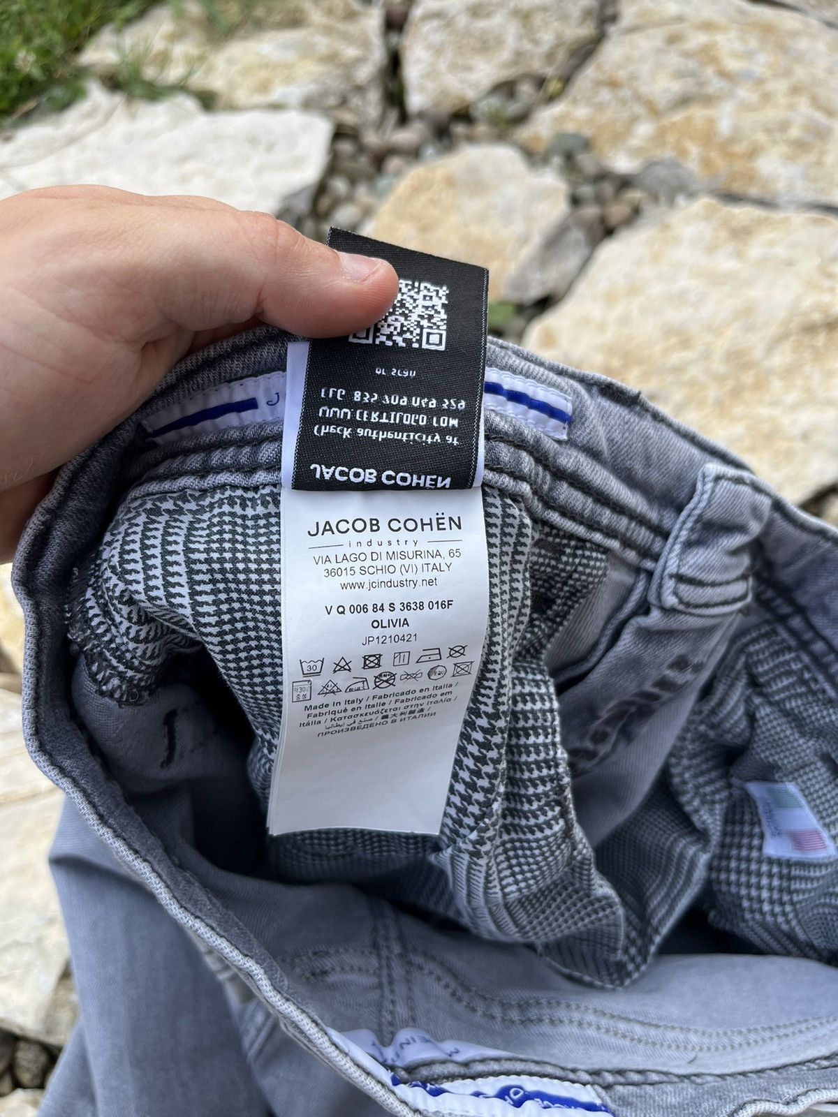 Jacob Cohen Jacob Cohën light grey handmade jeans denim pants trousers Size US 31 - 22 Thumbnail