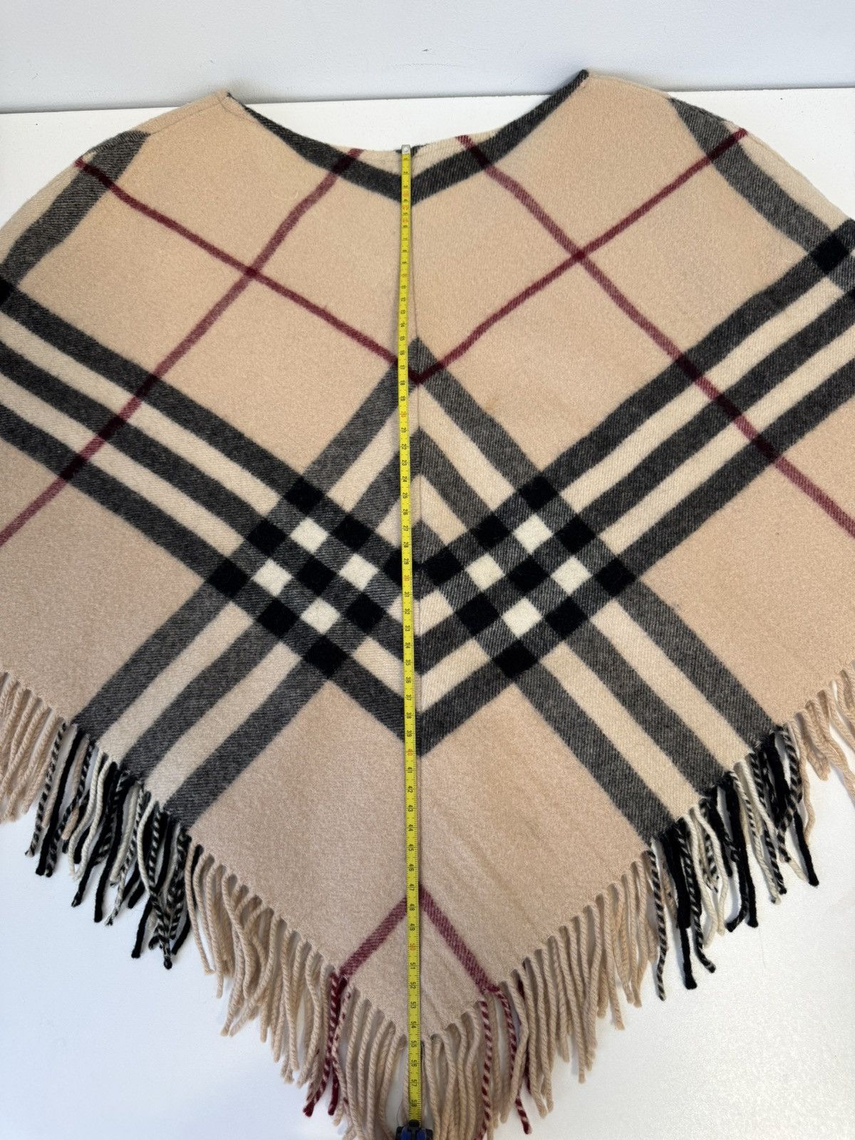 Burberry Burberry London Nova Check Poncho Cape Merino Wool& Cashmere Size L / US 10 / IT 46 - 18 Thumbnail