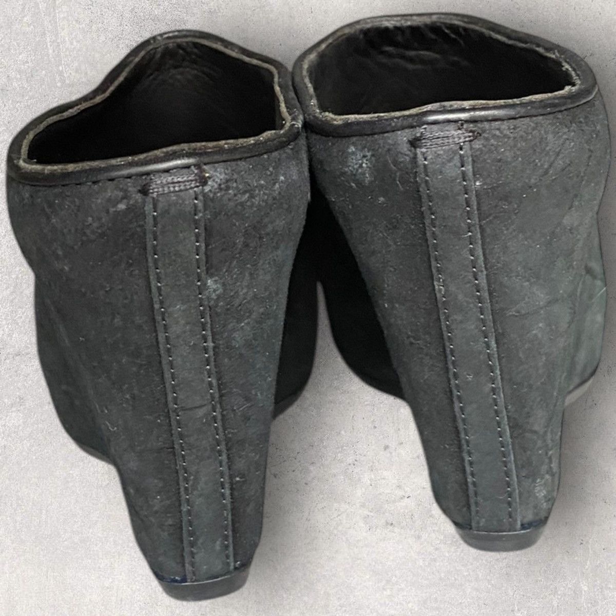 Rick Owens Blistered Leather Mule Clog Size US 7 / IT 37 - 4 Thumbnail