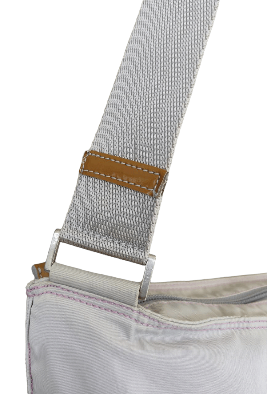 Prada Prada Sling Bag Pink Threading with Pink Logo Size ONE SIZE - 14 Thumbnail