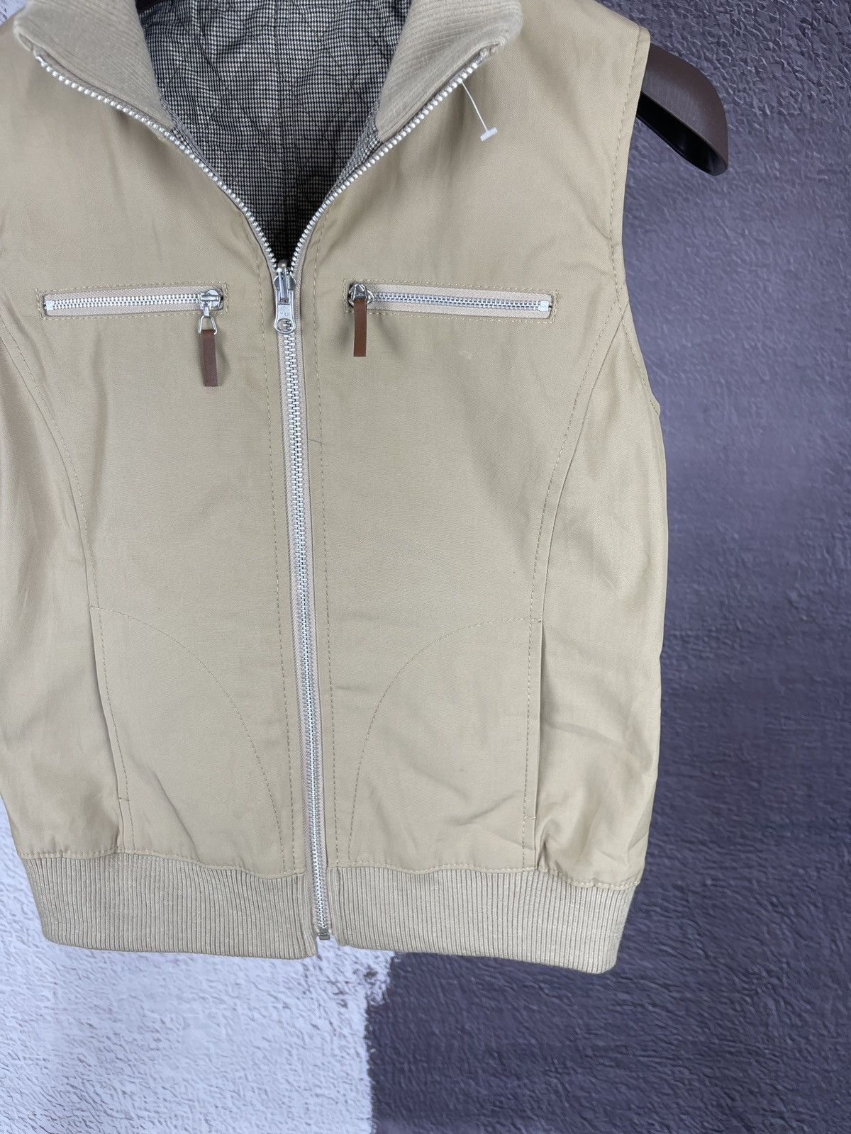 Aquascutum Aquascutum Japan women’s reversible checkered/beige vest Size S / US 4 / IT 40 - 11 Thumbnail