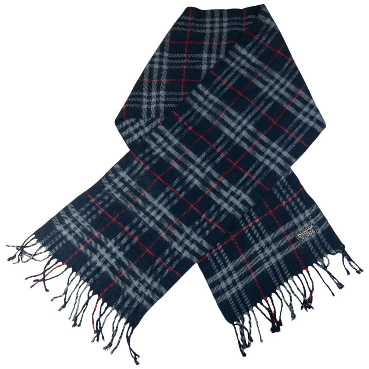 Burberry Vintage Burberry Nova Check Lambswool Tassel Scarf Size ONE SIZE - 5 Thumbnail
