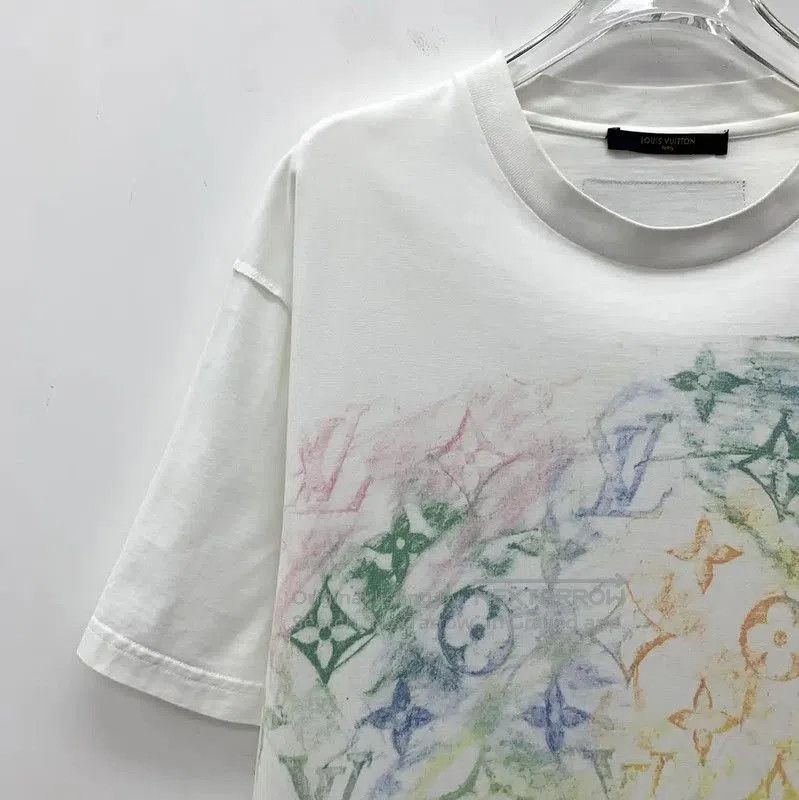 Louis Vuitton Louis Vuitton Women's White Cotton T. Size L / US 10 / IT 46 - 3 Thumbnail