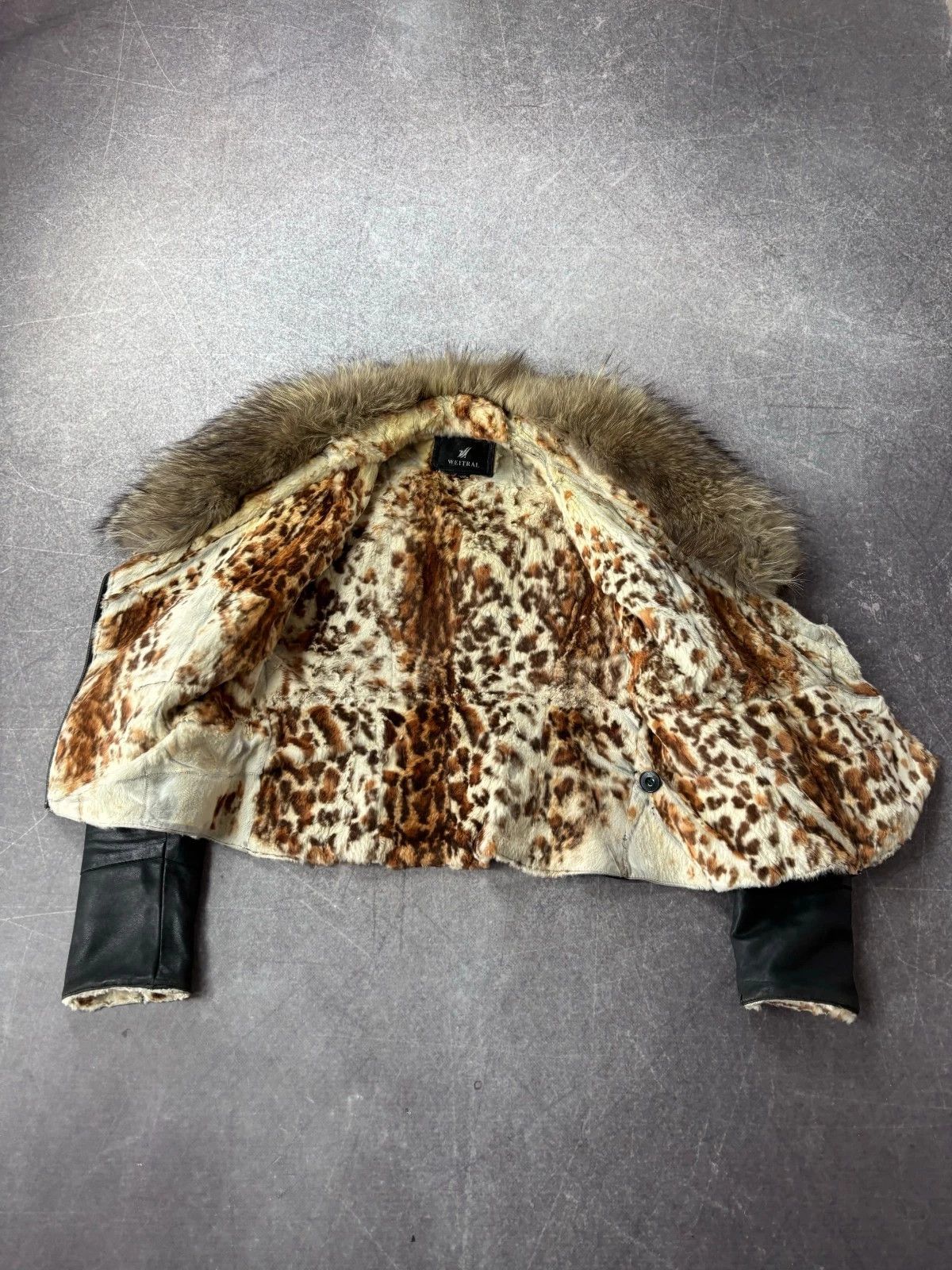 Tornado Mart JAPANESE RICK OWENS TYPE! RARE FUR/LEATHER BOMBER JACKET Size US S / EU 44-46 / 1 - 6 Thumbnail