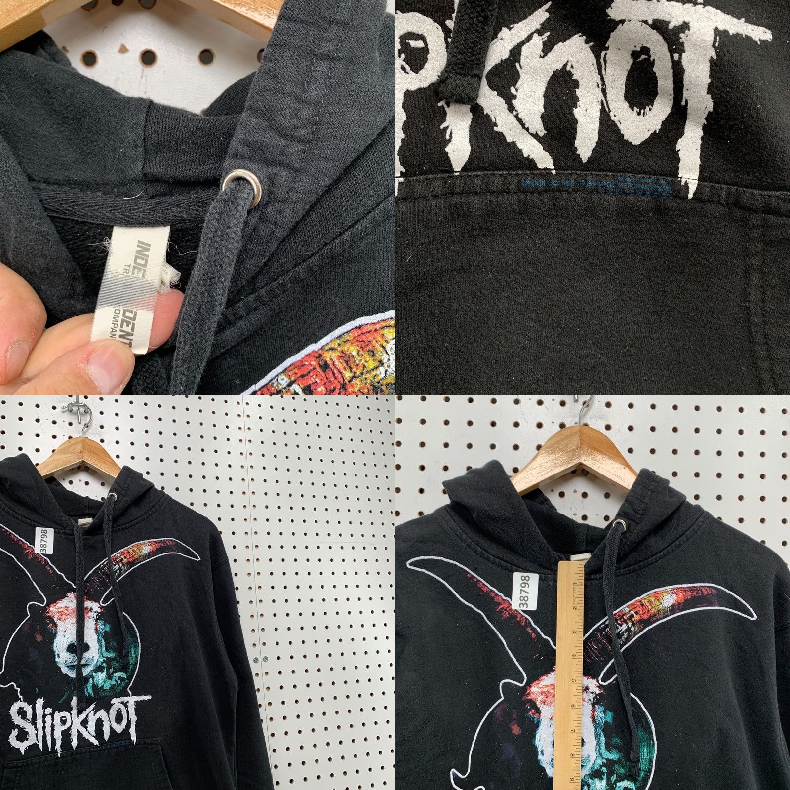 Vintage VINTAGE Y2K Slipknot Hoodie Sweatshirt Black Music Band Medium Mens Size US M / EU 48-50 / 2 - 9 Thumbnail