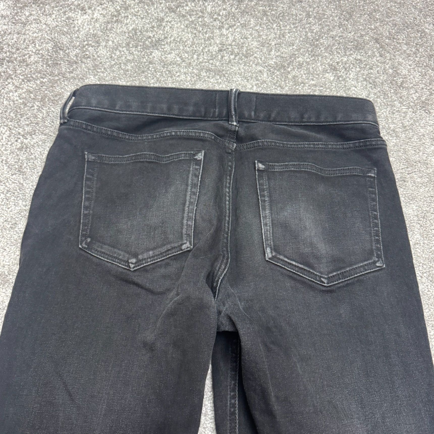 Everlane Everlane Jeans Mens 32x29 Black Denim Straight Slim Fit City Streetwear Vintage No Size 24" / US 00 / IT 34 - 4 Thumbnail