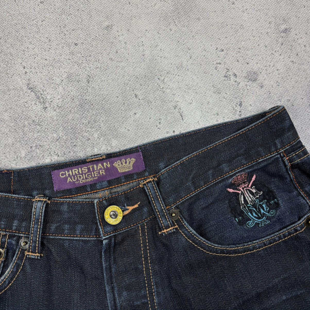 Christian Audigier × Ed Hardy RARE Christian Audigier West Coast Embroidered King Jeans Size US 34 / EU 50 - 11 Thumbnail