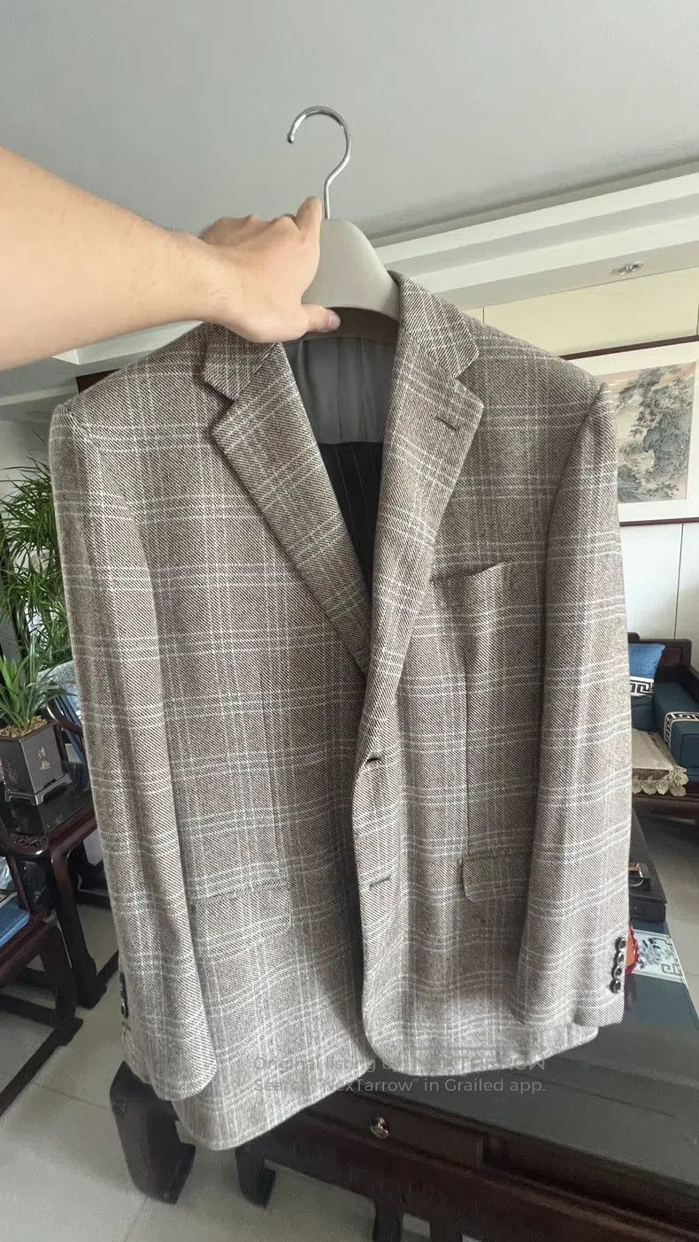 Brioni Brioni Tartan Overcoat Size US L / EU 52-54 / 3 - 1 Thumbnail