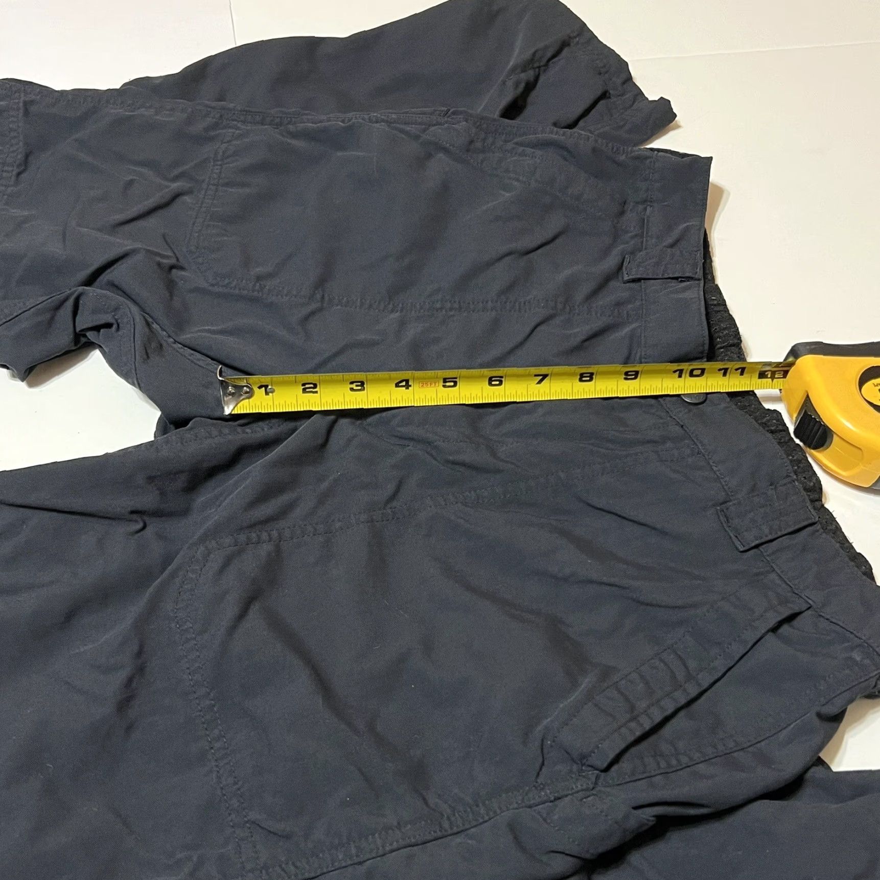 Vintage LL Bean Hiking Pants Nylon Windbreaker Dark Blue Elastic Waist 32x28 M Regular Mens Outdoors Nylon Zip PANTS Size US 31 - 4 Thumbnail
