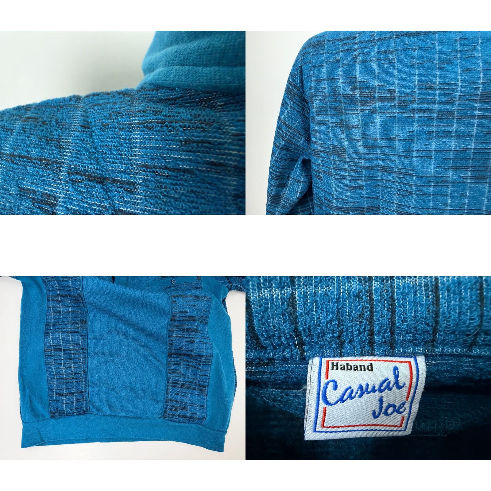Haband VINTAGE Haband Collared Sweatshirt Men L Blue 90s Grandpa Pocket 90s, Hipster, Outdoor, Retro Mens Size US L / EU 52-54 / 3 - 8 Thumbnail