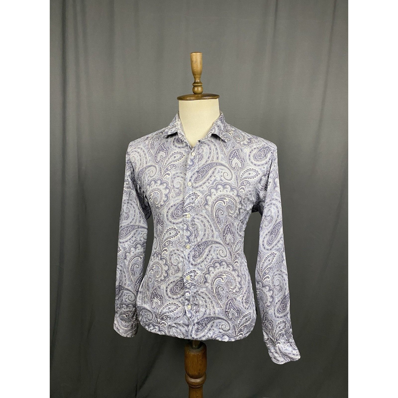 Etro Etro Paisley Men's Blue Longsleeve Shirt Size XL Size US XL / EU 56 / 4 - 4 Thumbnail