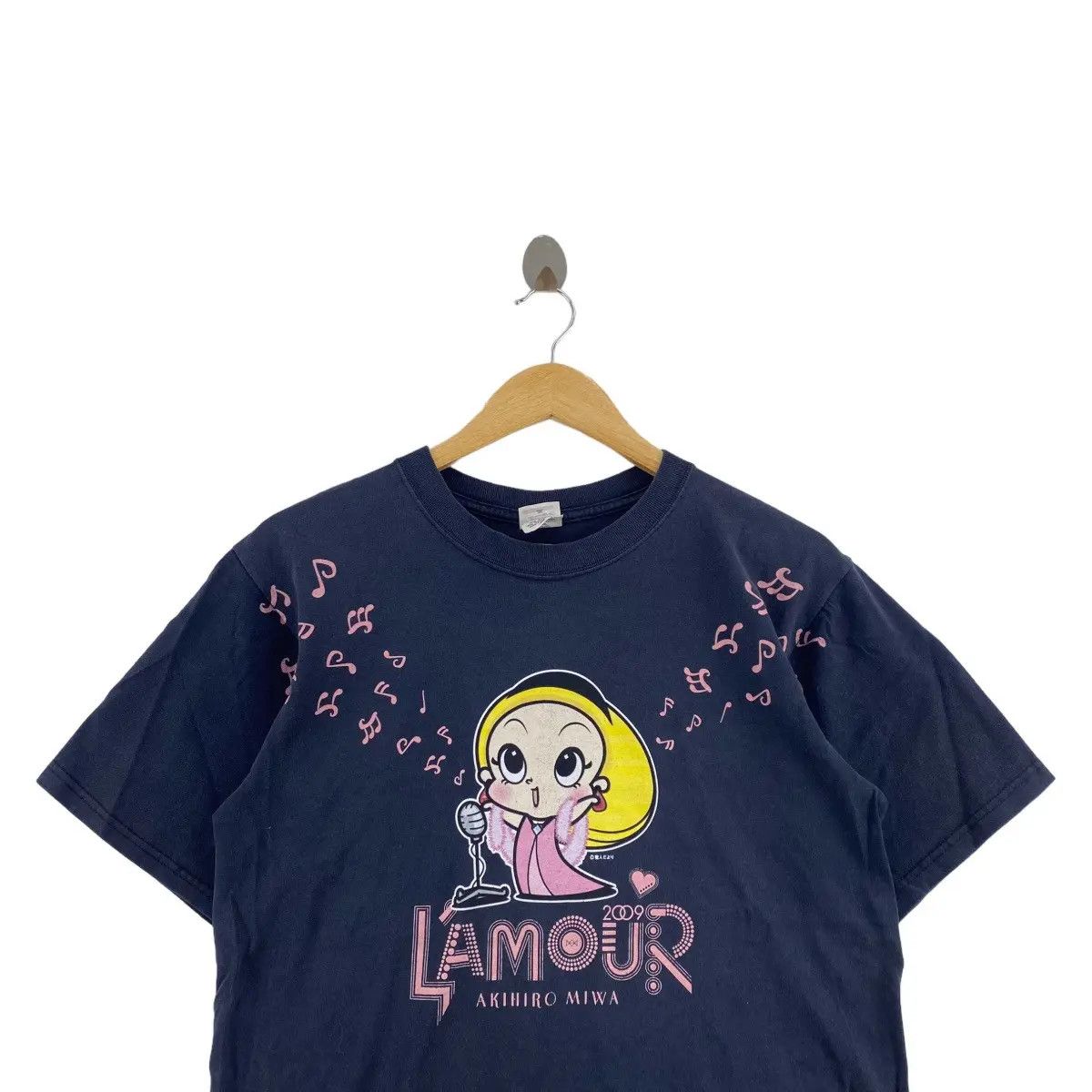 Vintage Vintage AKIHIRO MIWA L’AMOUR Promo Tee Shirt Top Japan Drag Size US M / EU 48-50 / 2 - 2 Thumbnail